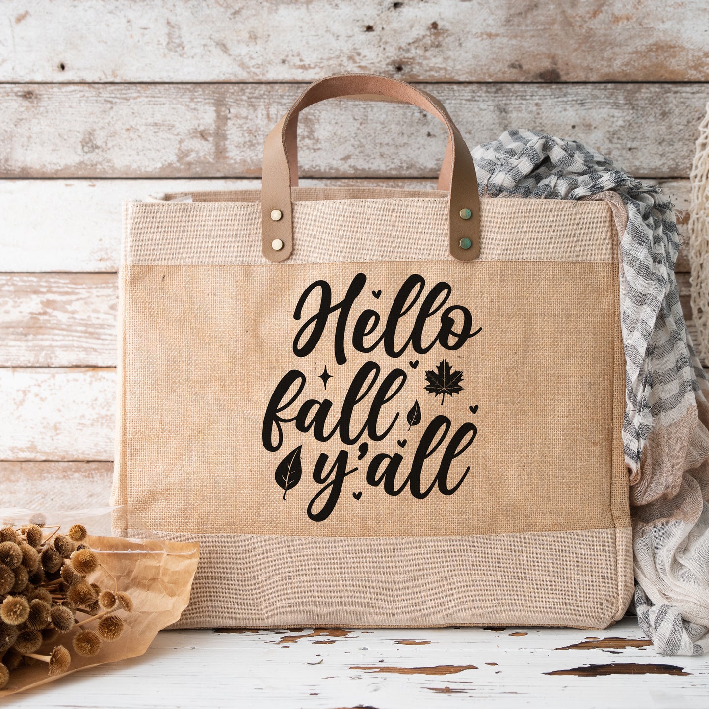 "Hello Fall Y'all With Leaf" Graphic - Glowforge