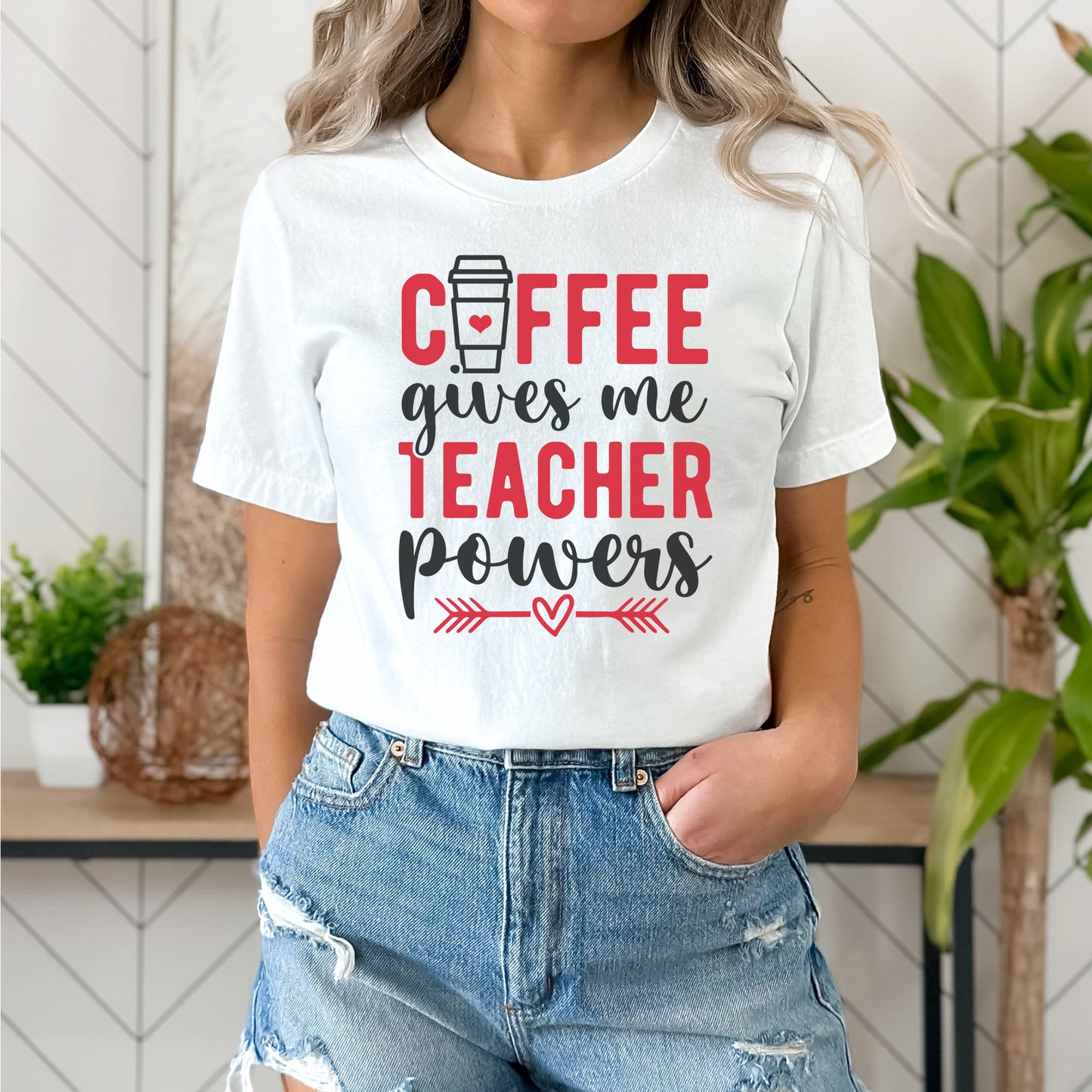 "Coffee Gives Me Teacher Power" Graphic - Glowforge