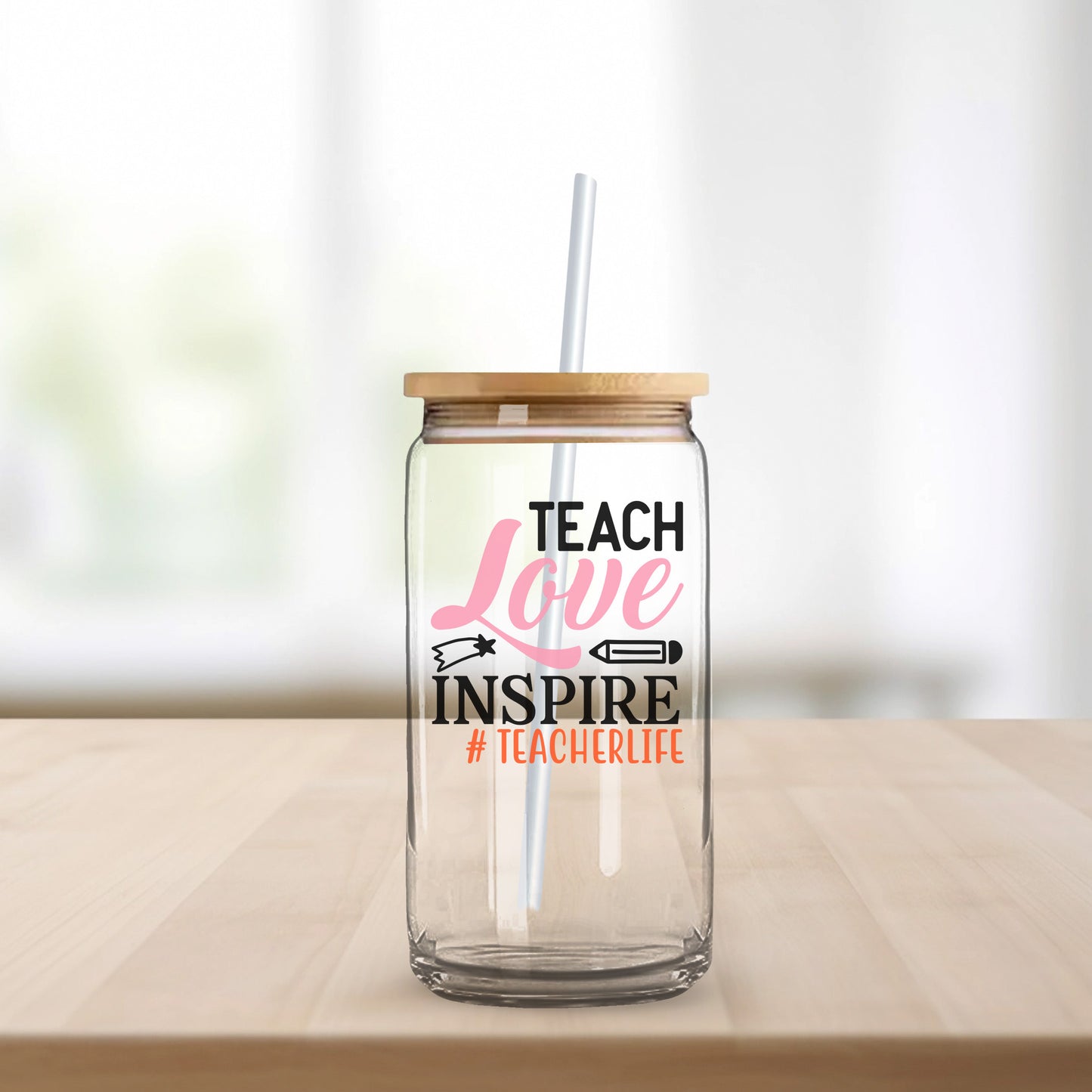 "Teach Love Inspire #Teacherlife" Graphic