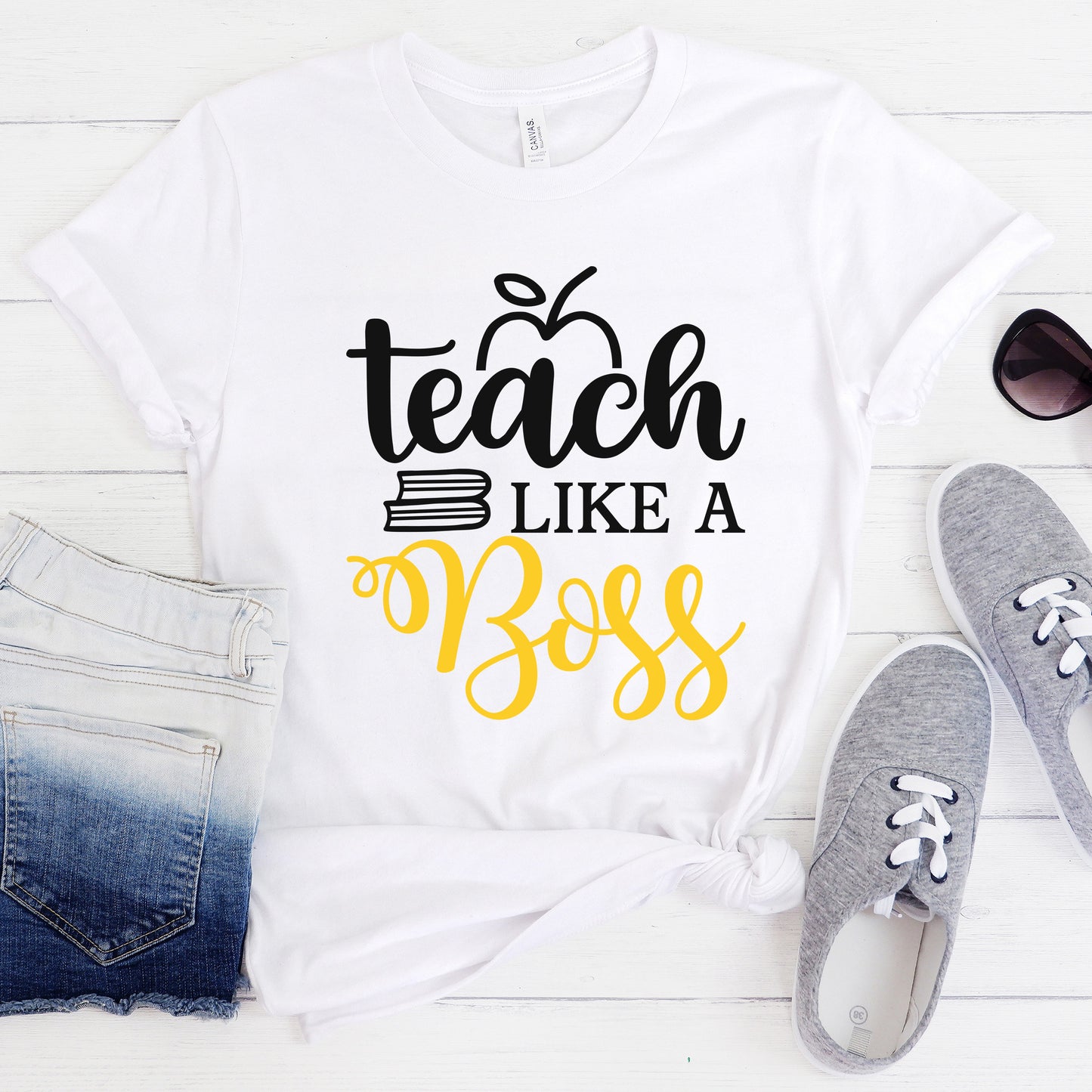 "Teach Like A Boss With Books" Graphic