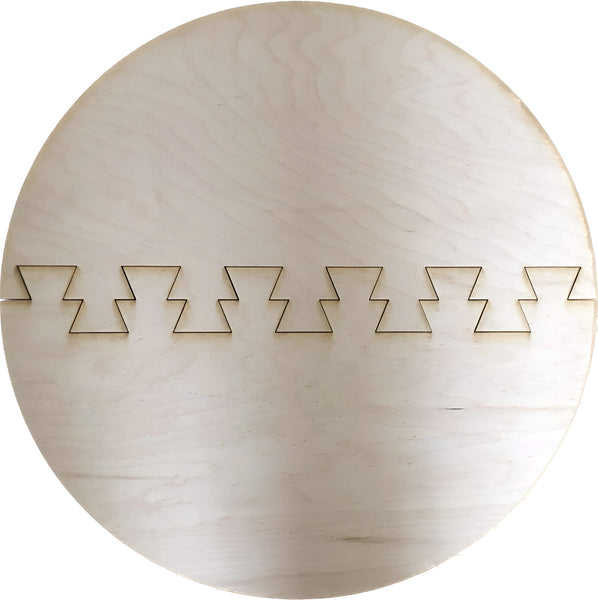 18" Round Backer Puzzle Interlocking For Basic and Plus Size Laser Be