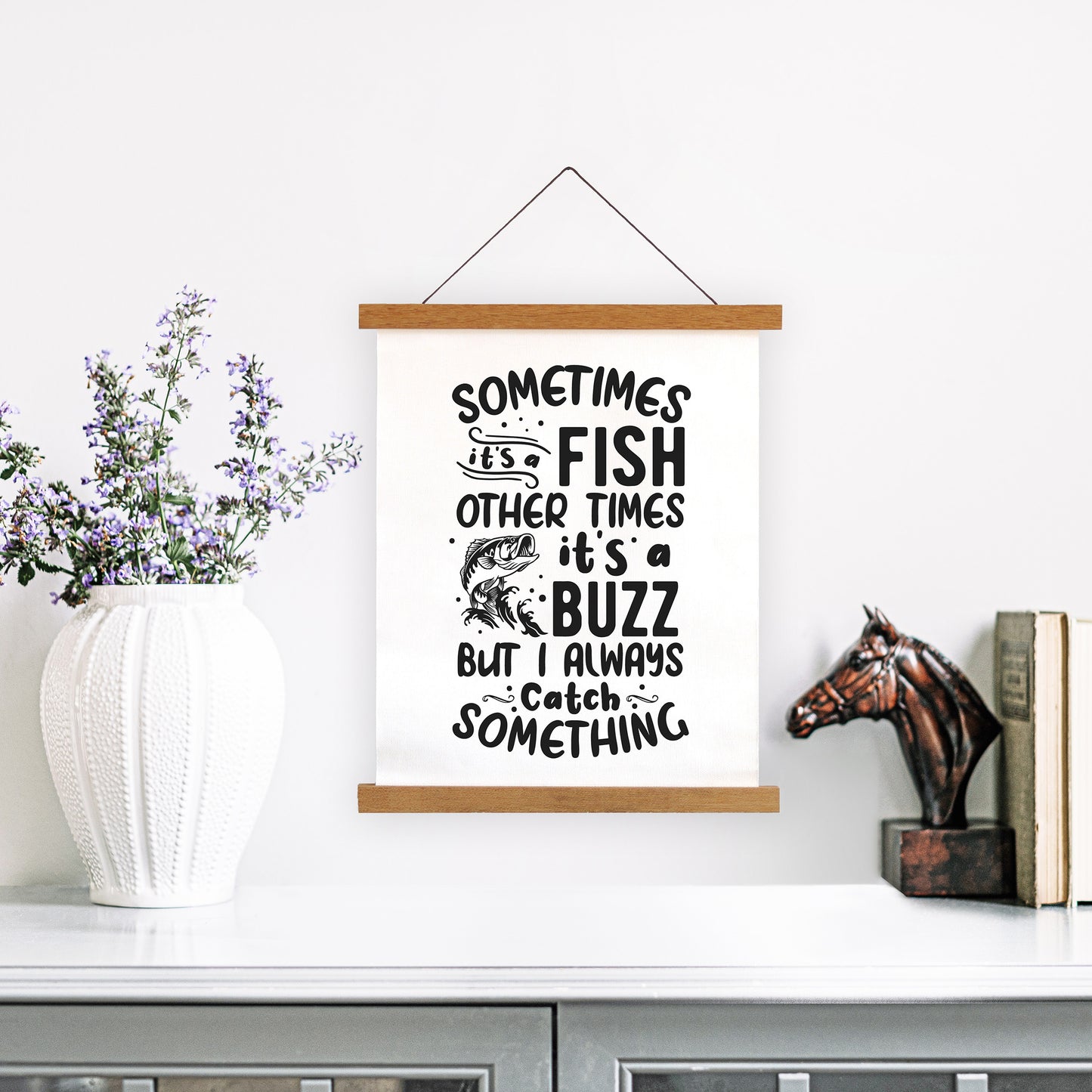 "Sometimes It's A Fish Other Times It's A Buzz" Graphic