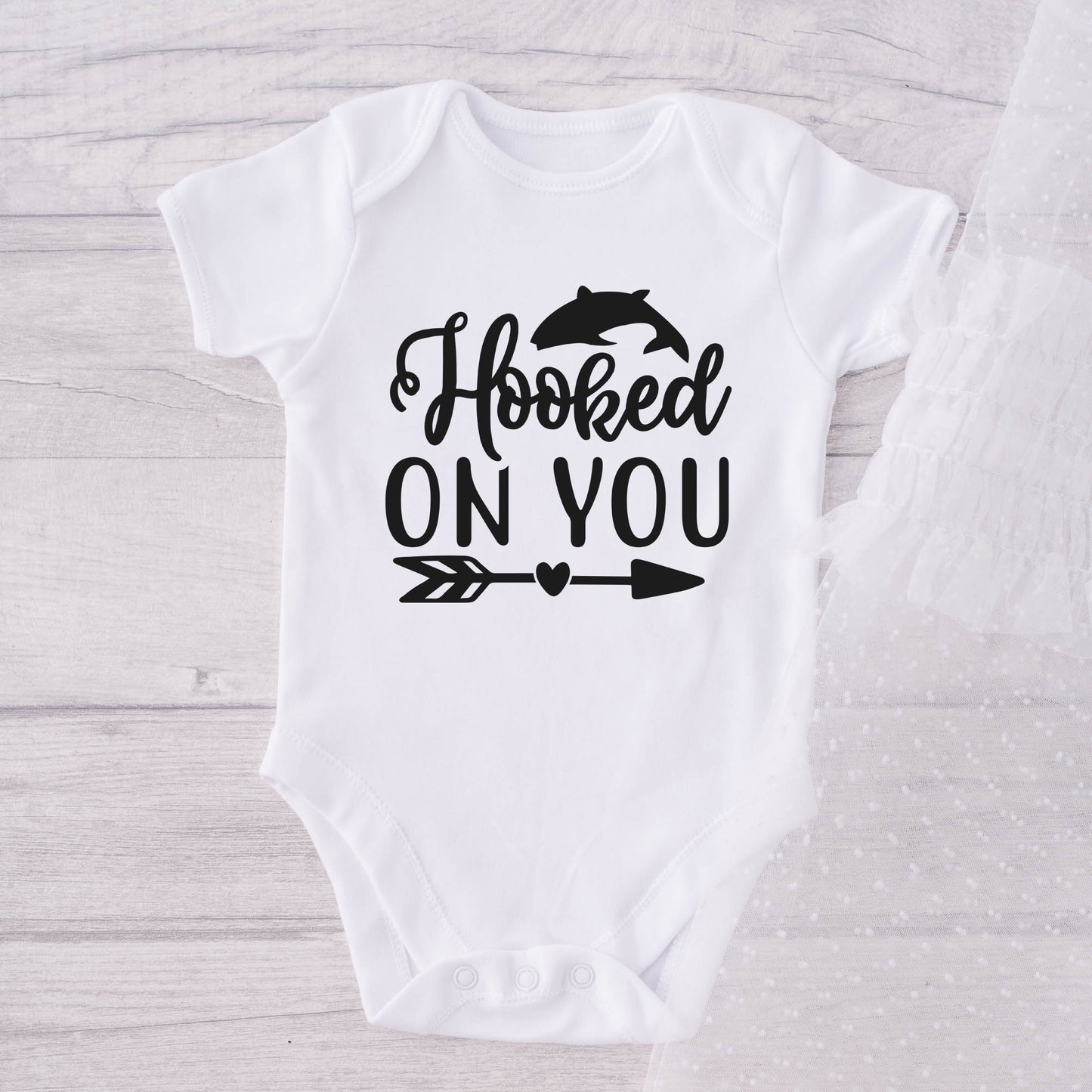 "Hooked On You" Graphic - Glowforge
