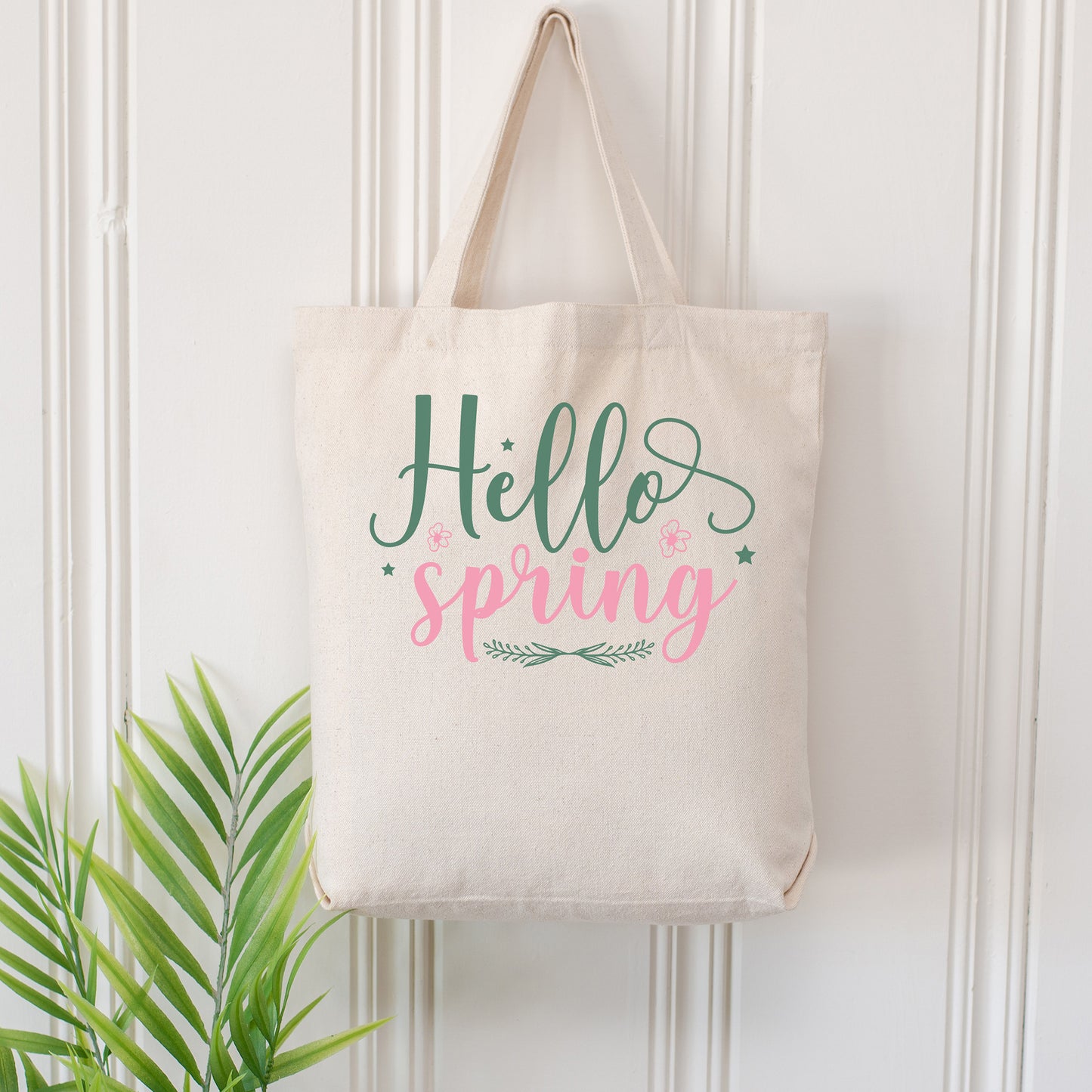 "Hello Spring" With Wreath Graphic - Glowforge