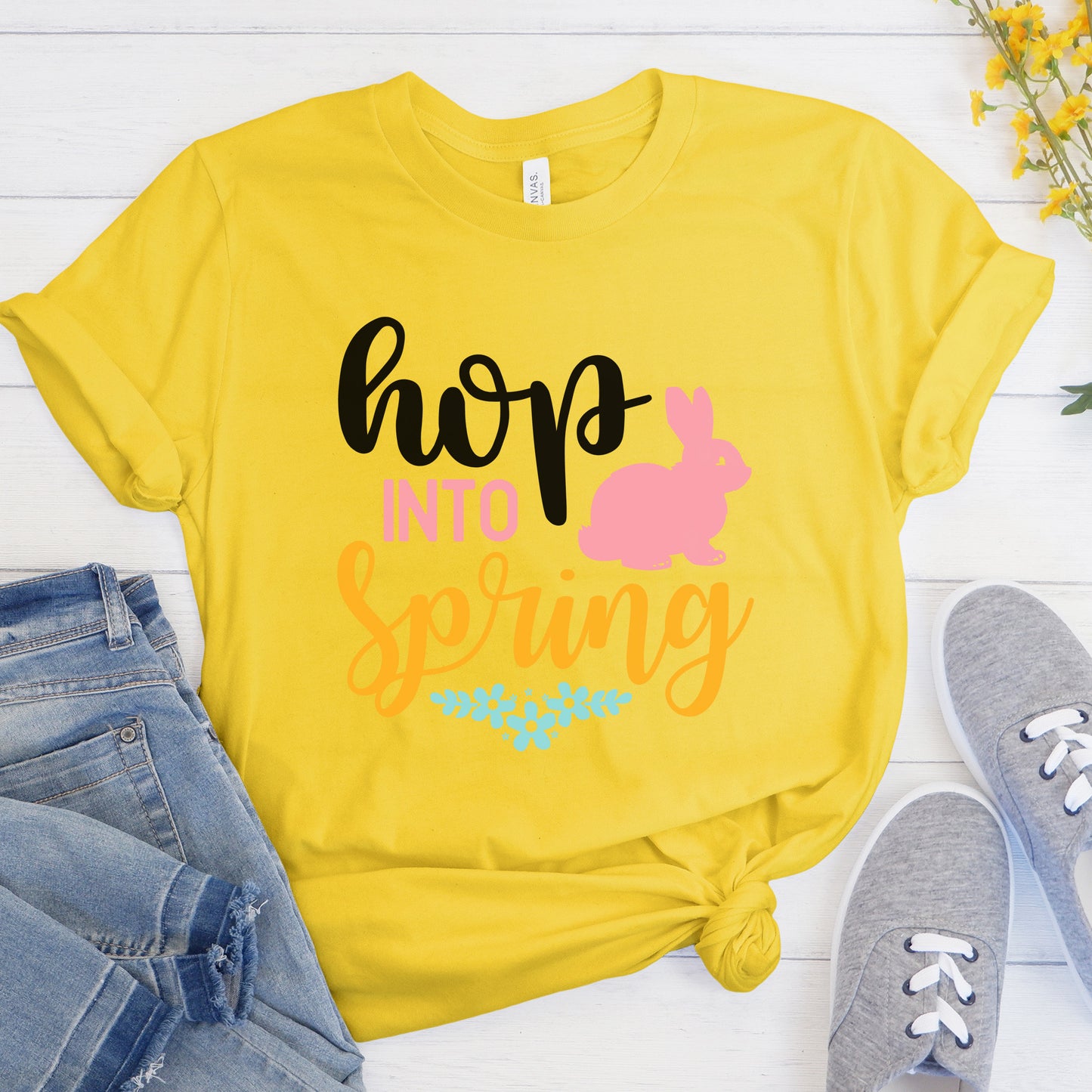 "Hop Into Spring" Graphic - Glowforge