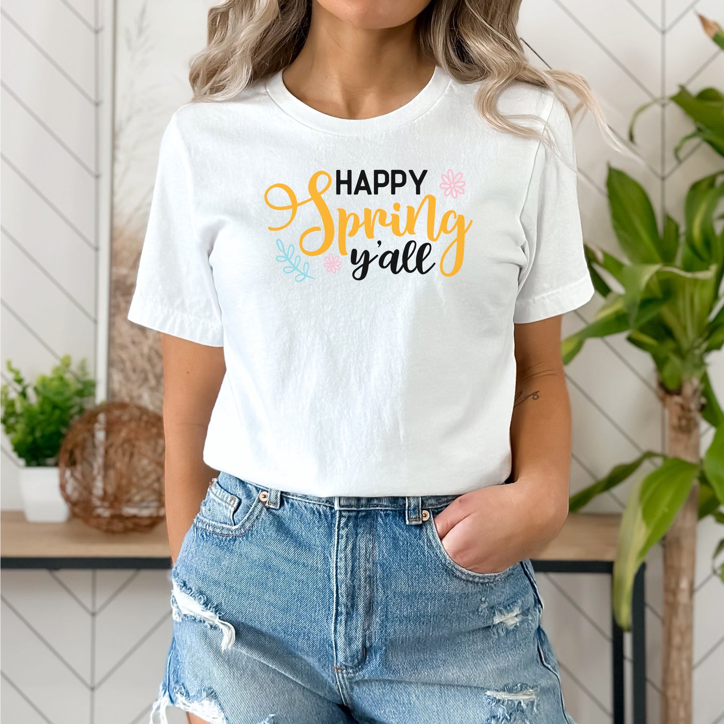 "Happy Spring Y'all" Graphic - Glowforge