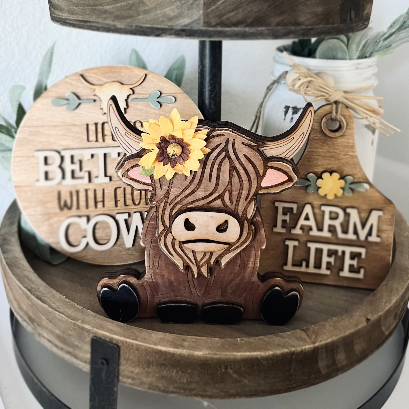 Highland Cow Shelf Sitter