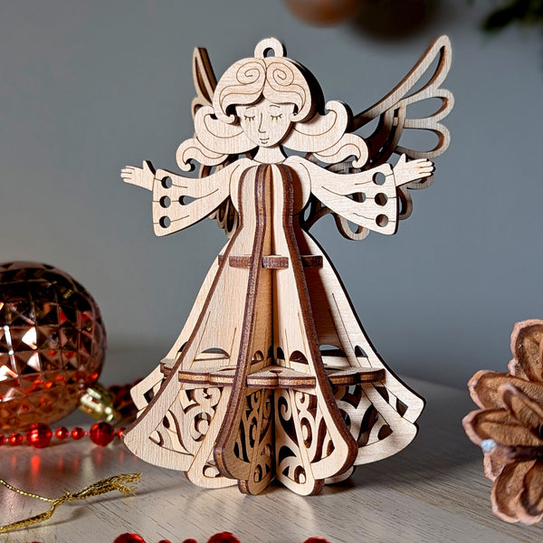 3D Angel Ornament with Outstretched Arms - Easter & Christmas