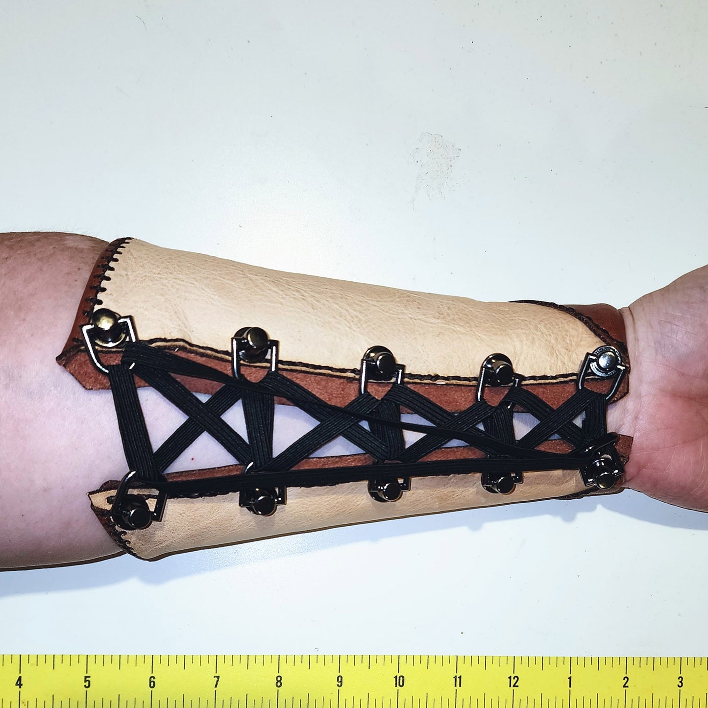 Adjustable Leather Arm Bracers Cuffs