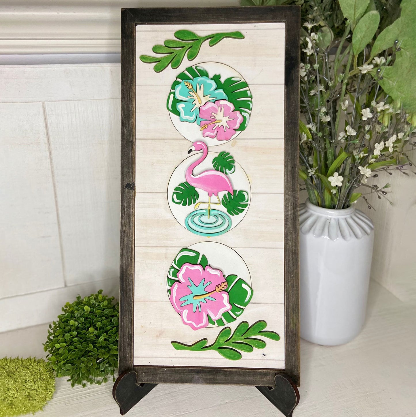 "Beach Island Flamingo" Themed Interchangeable Cutouts (Set of 3) - Glowforge