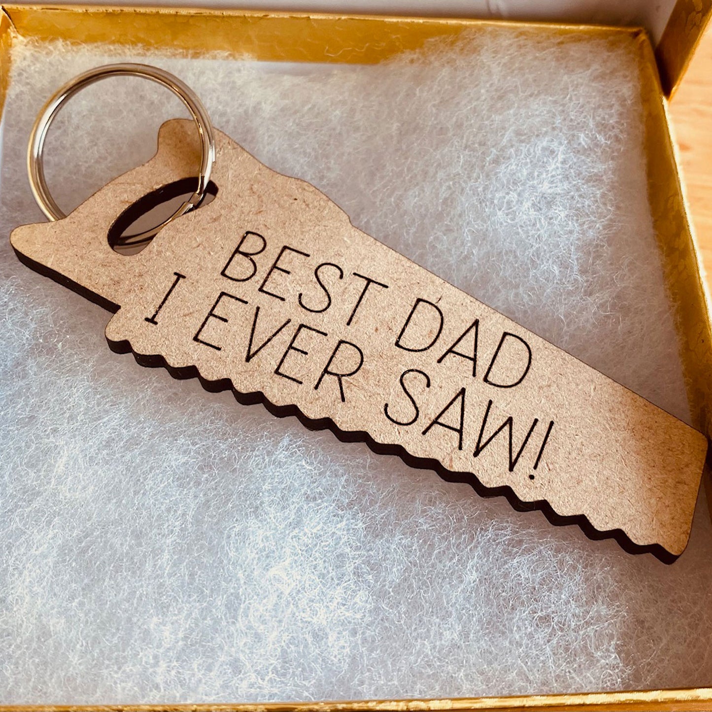 Best Dad I Ever Saw Keychain - Dad Keychain