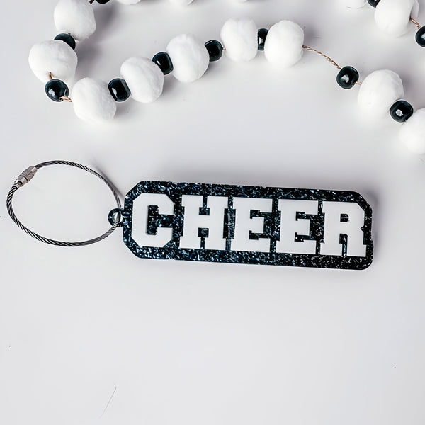 Community Cheer Bag Tag - Cheerleader Keychain