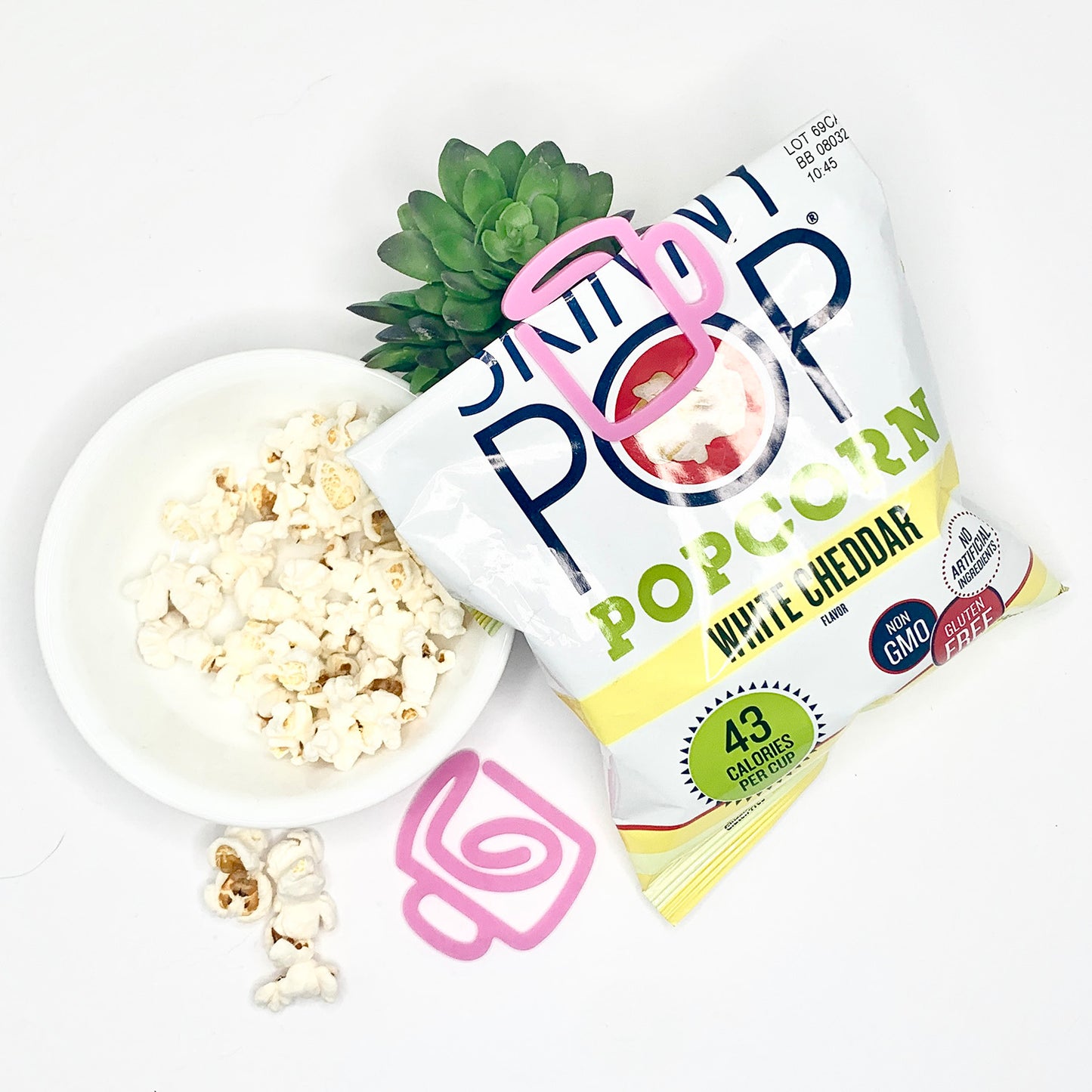 Coffee Mug-Shaped Bookmark with Card Backer - Paperclip - Snack Bag Closure