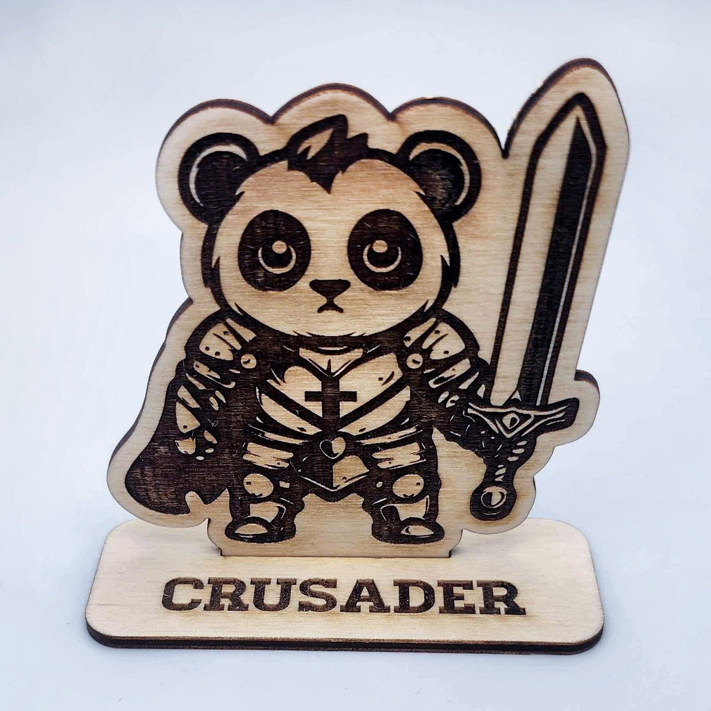 Crusader Panda Game Piece with Stand