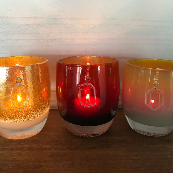 Crystals Candle and Votive Charms (Set of 3) Shop