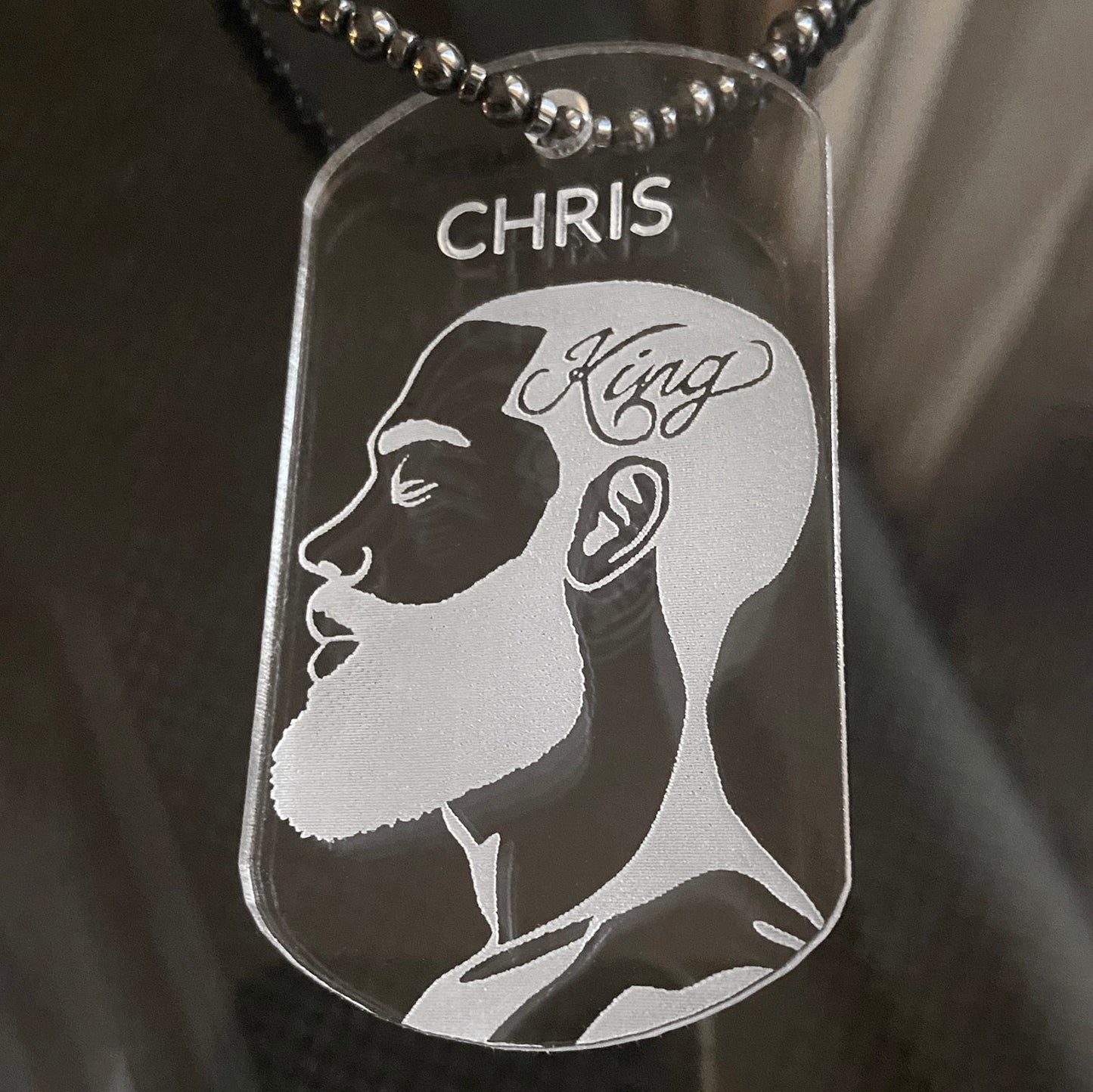 Customizable Rounded Dog Tag