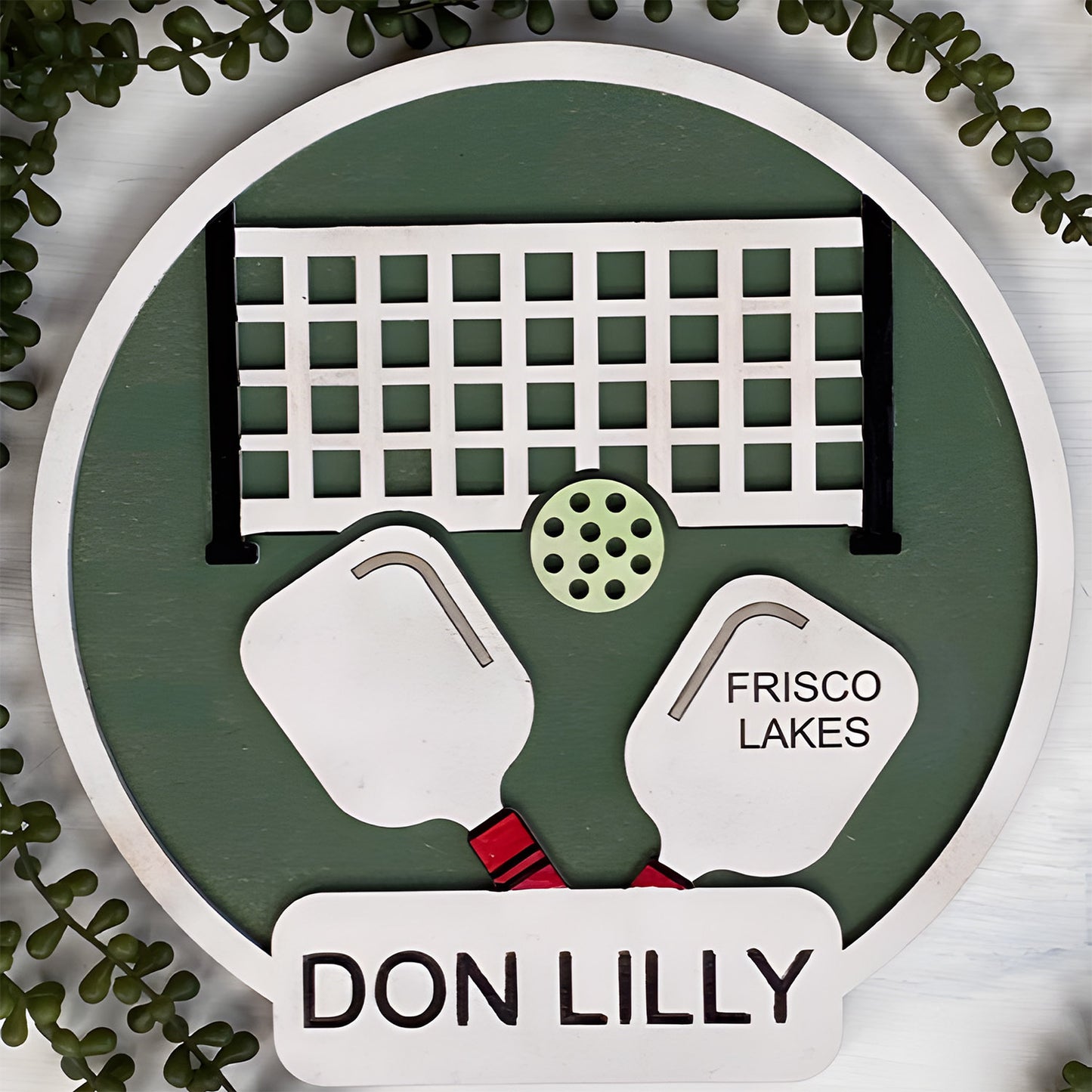 Customizable Smashing Pickleball Sign