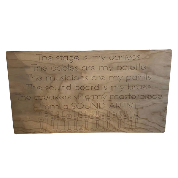 DJ Sound Artist Board Wooden Sign Decor – Glowforge Shop
