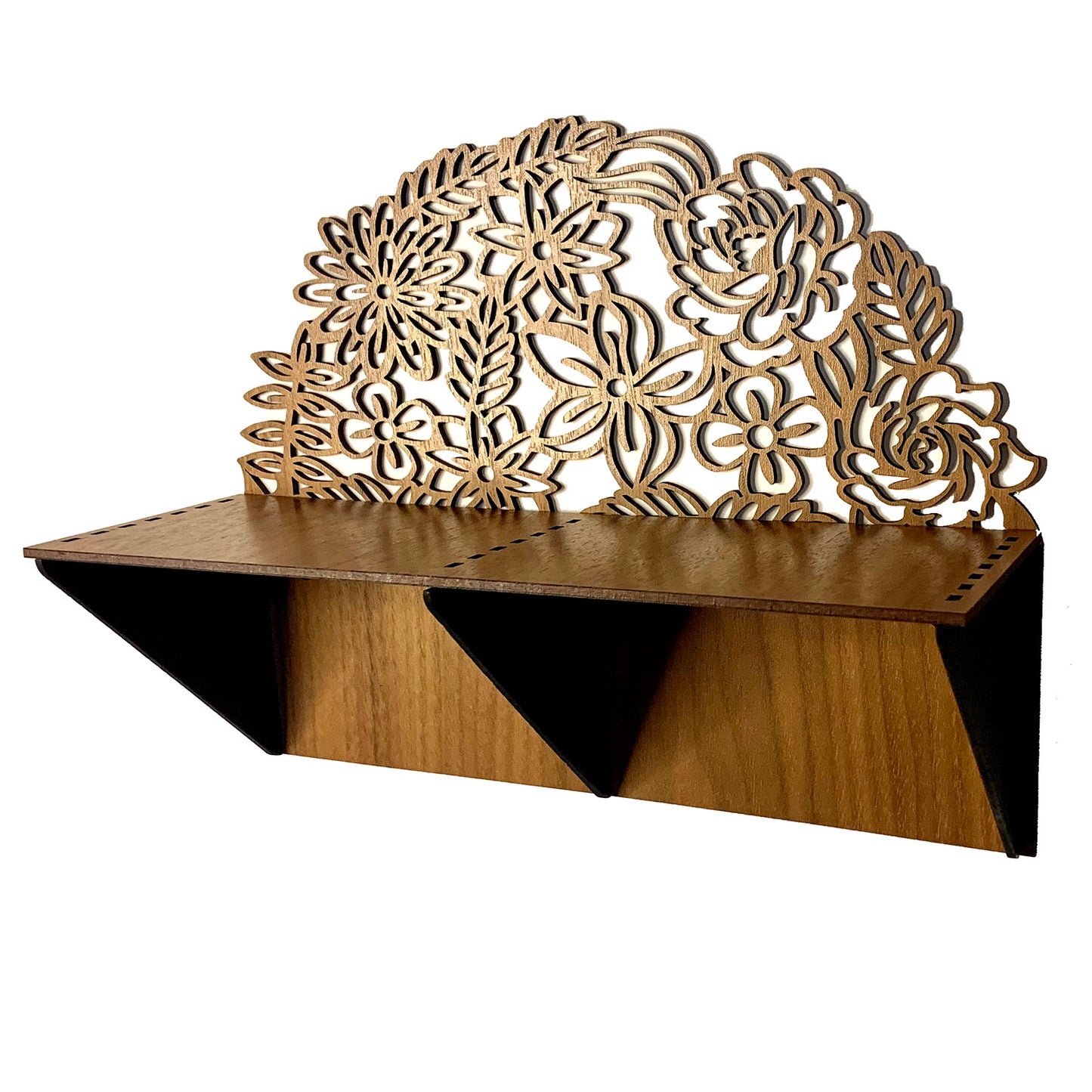 Decorative Flower Wall Shelf