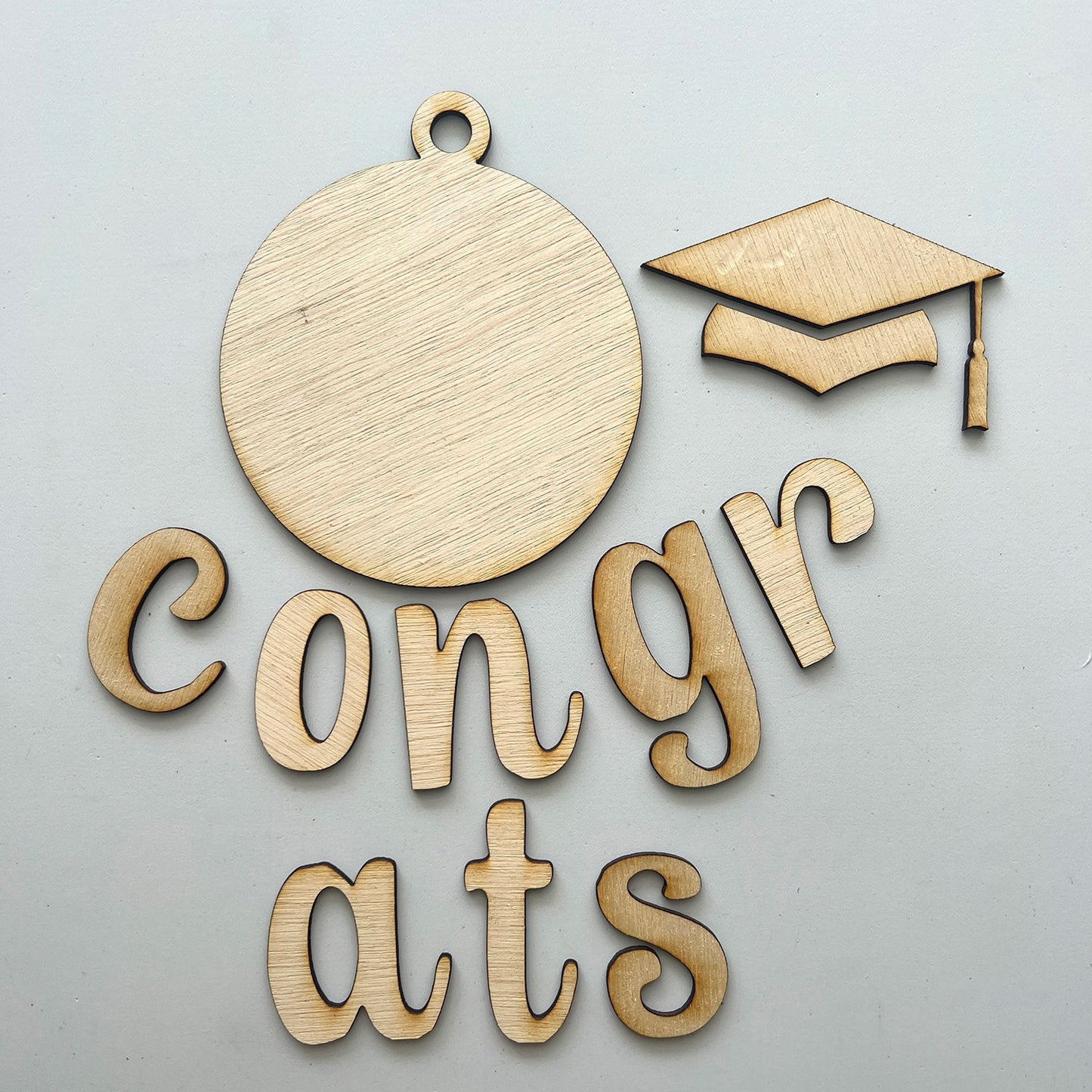 Decorative Graduation Banner with Cap - Personalized Congrats Banner