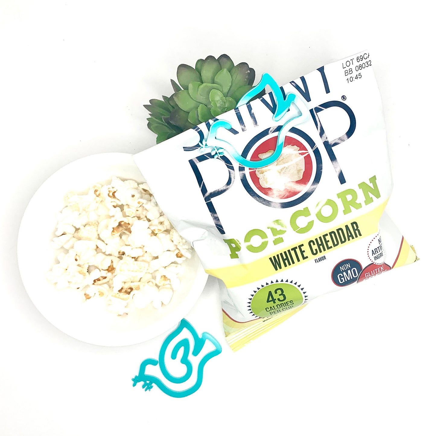 Dove-Shaped Bookmark with Card Backer - Paperclip - Snack Bag Closure