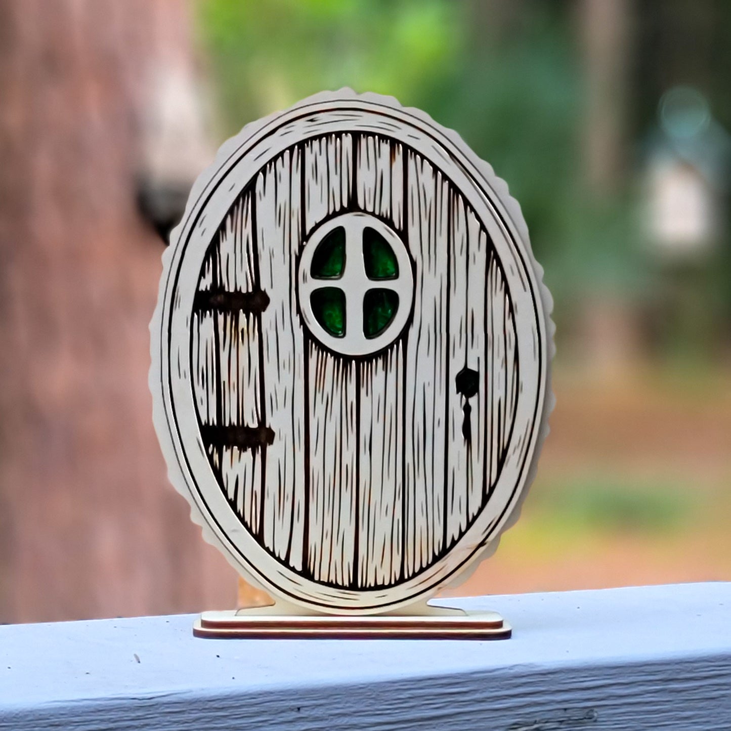 Round Fairy Door with Stand