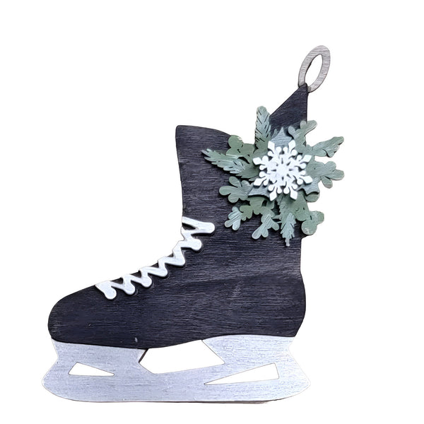 Farmhouse Festive Hockey Skate Ornament Shop