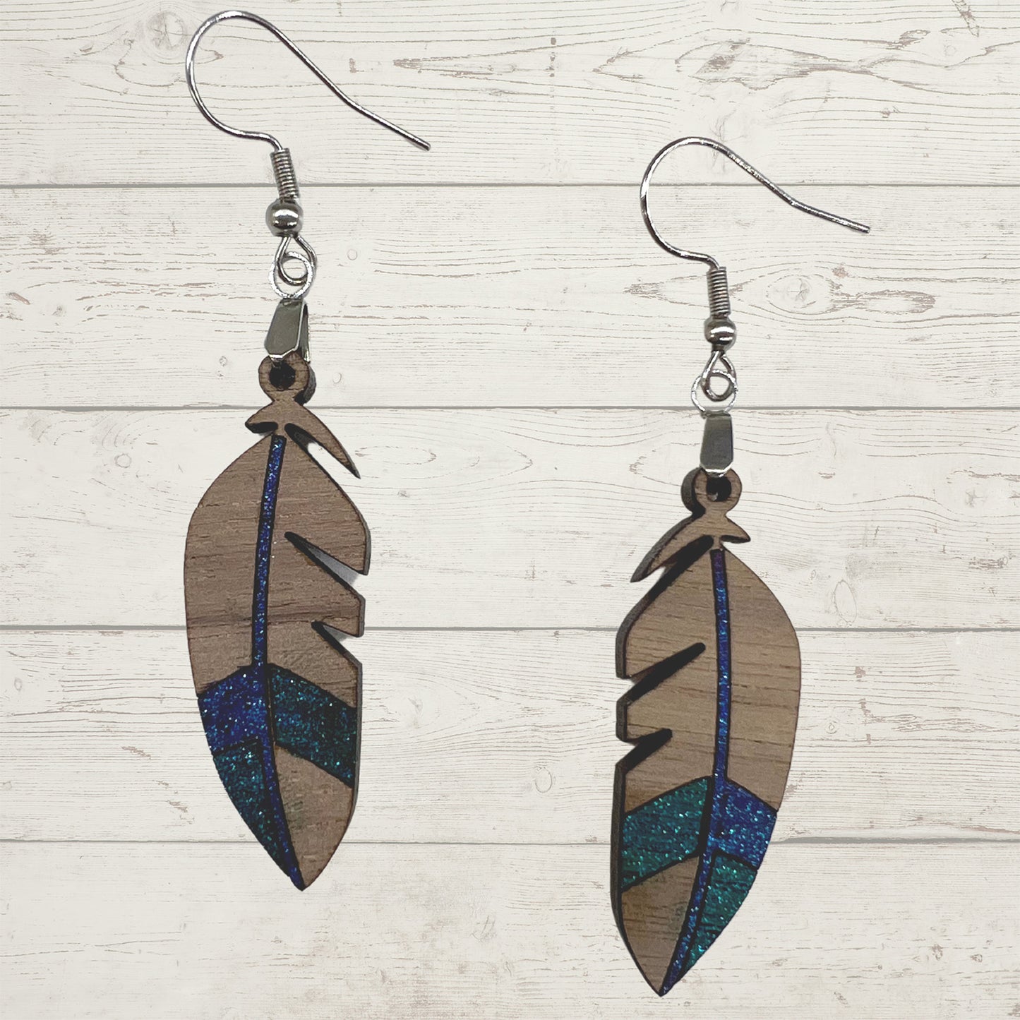 Feather Earrings - Elegant Dangle Earrings