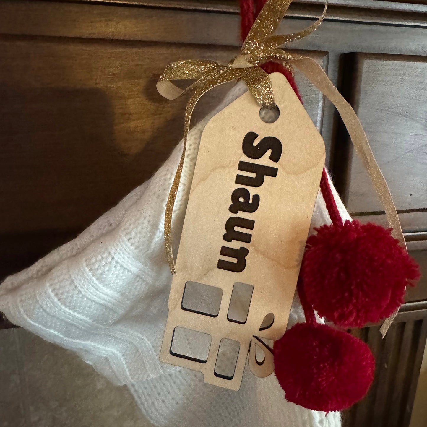 Festive Stocking Identifier Tags (Set of 3)