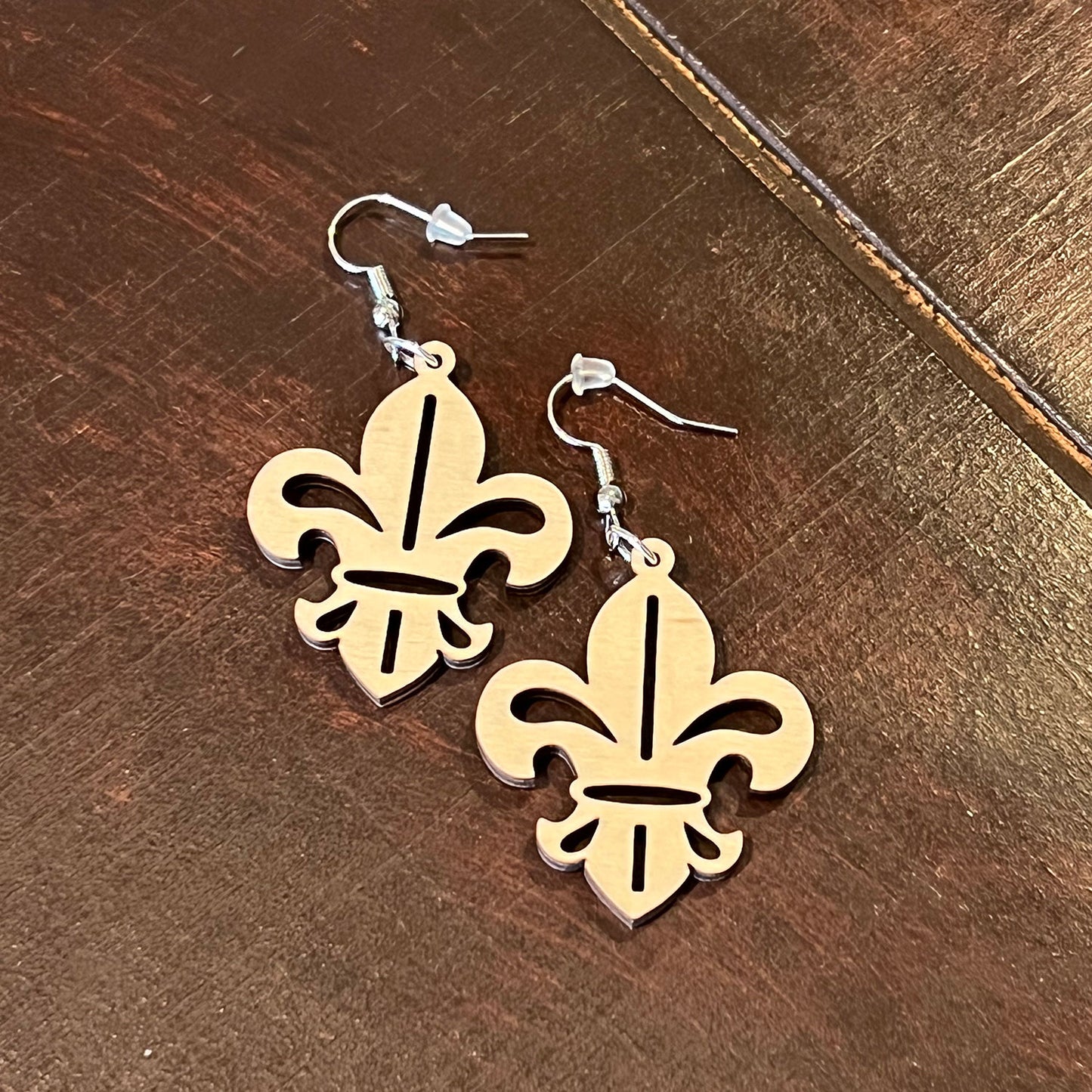 Fleur de Lis Dangle Earrings