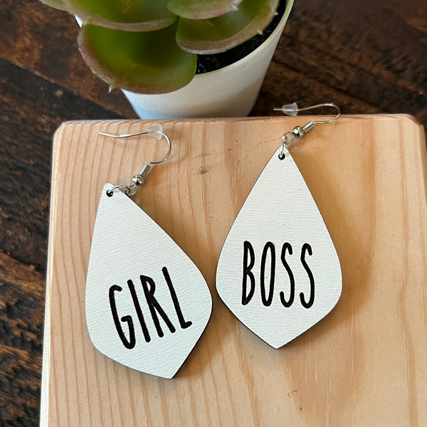Boss girl earrings Clearance