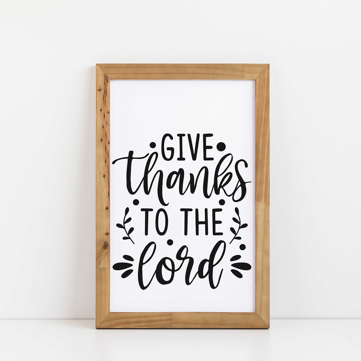 "Give Thanks To The Lord" Graphic - Glowforge