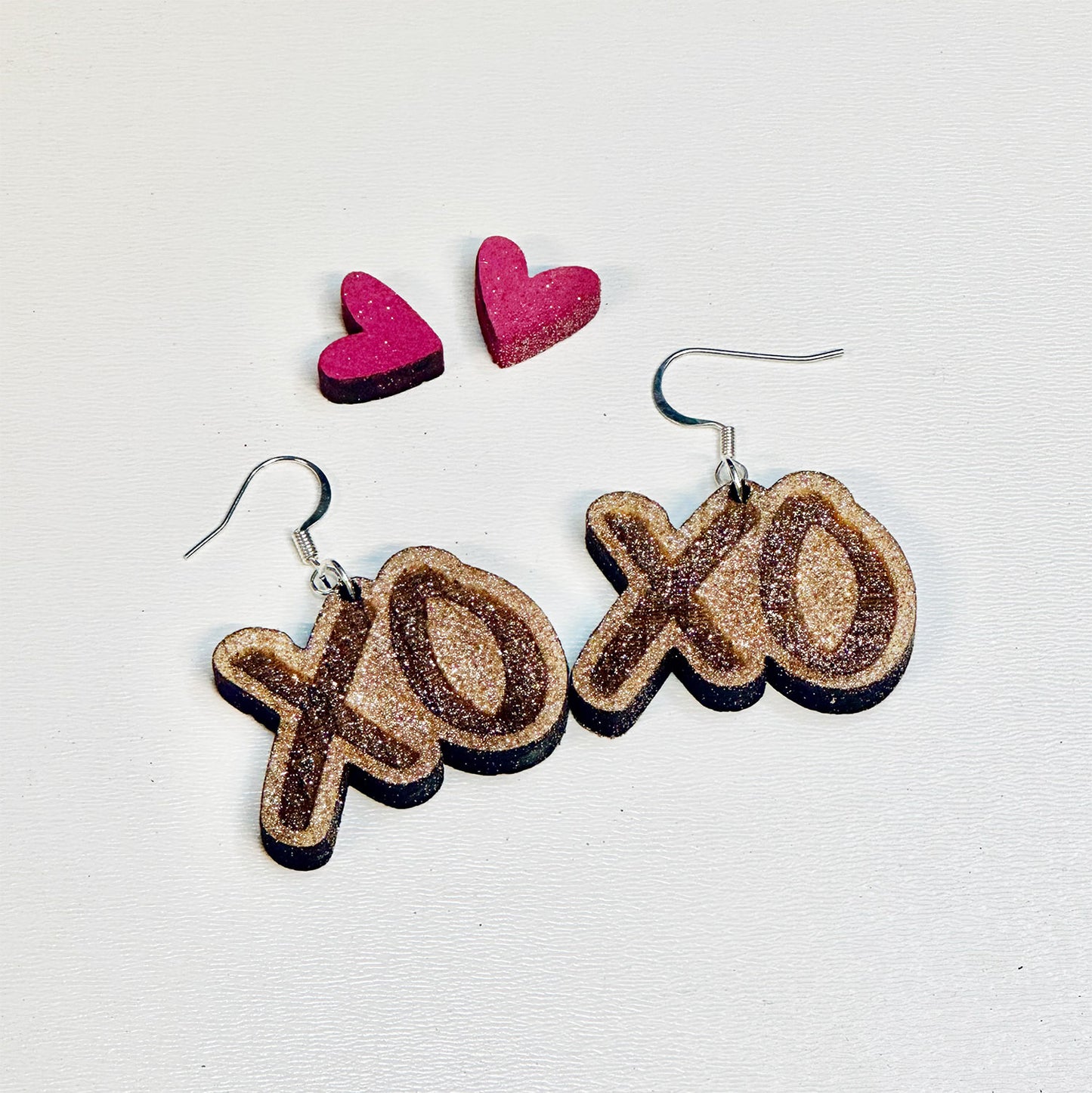 Hugs & Kisses "XO" Valentine's Dangle Earrings (Set of 2)