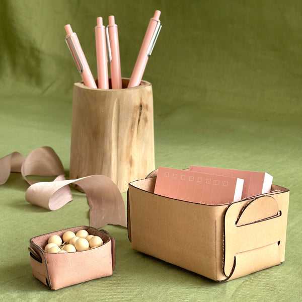 No Stitch Leather Mini Basket – Glowforge Shop