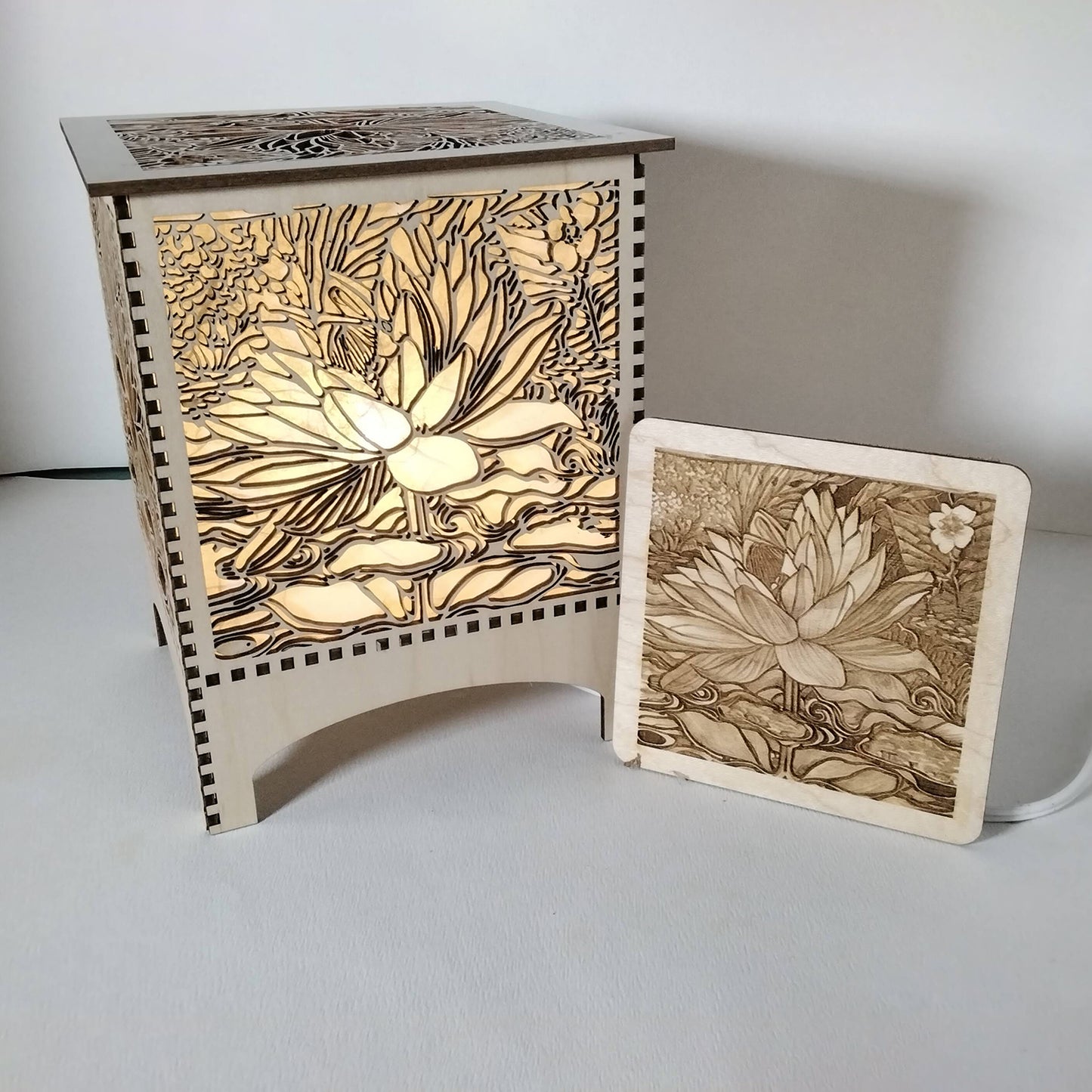 Incredible Super Lotus Lamp with Plug-in LED Light