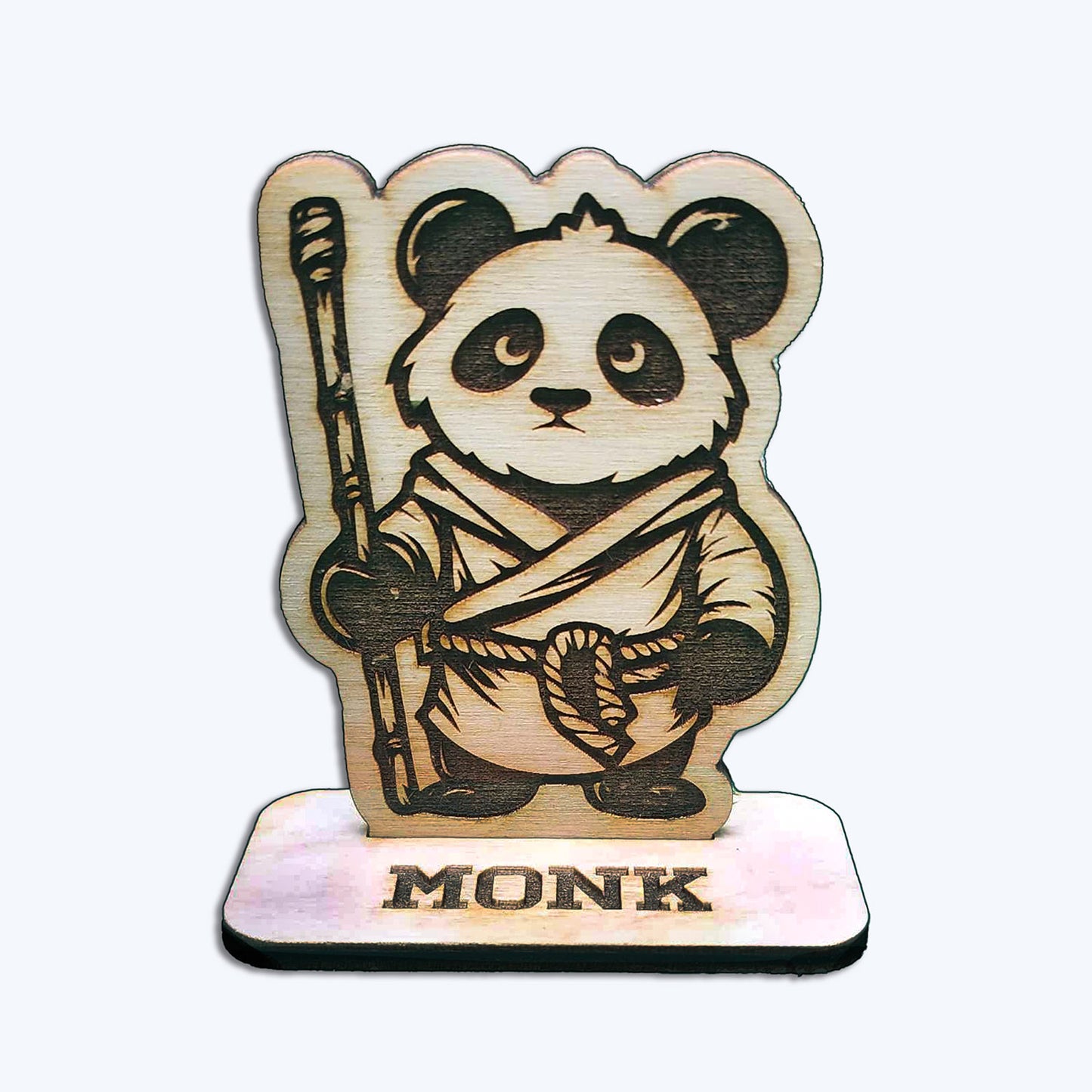 Monk Panda Game Piece with Stand