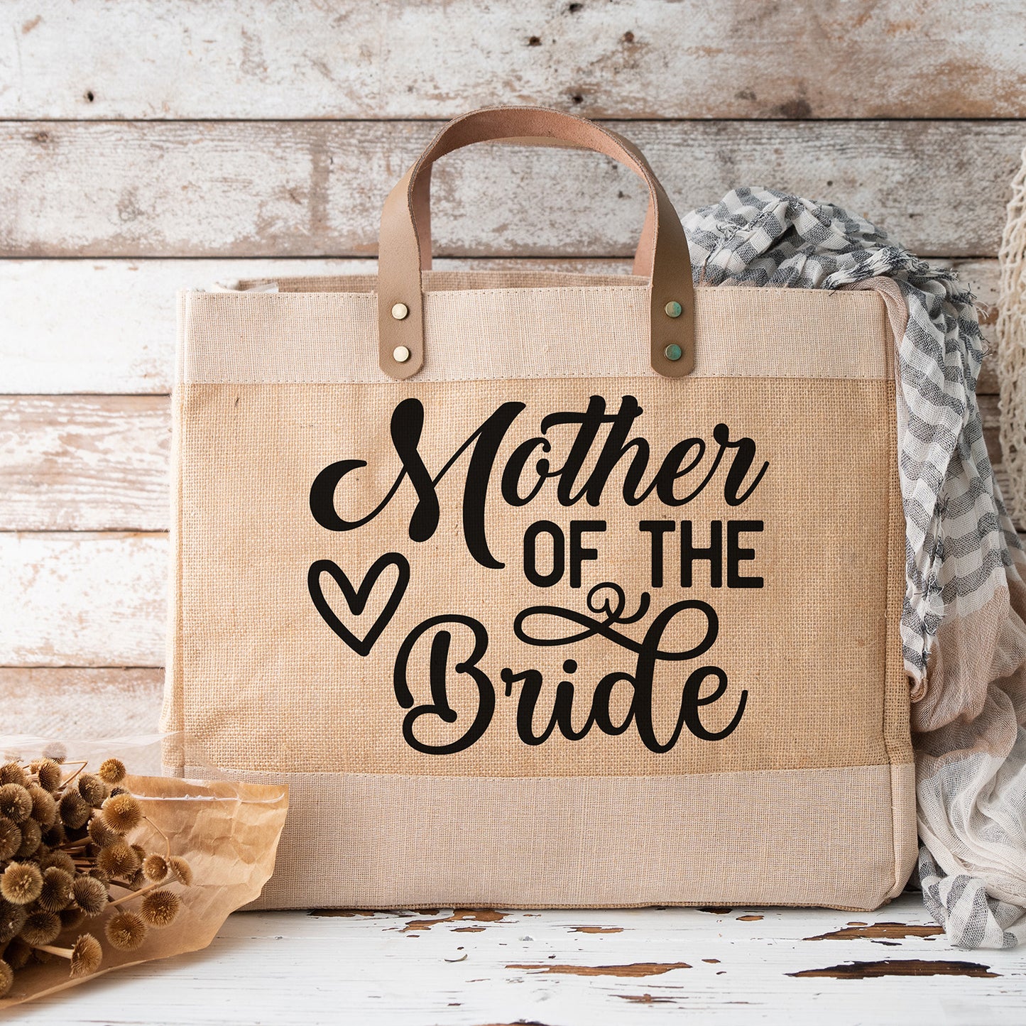 "Mother Of The Bride" With Heart Graphic - Glowforge
