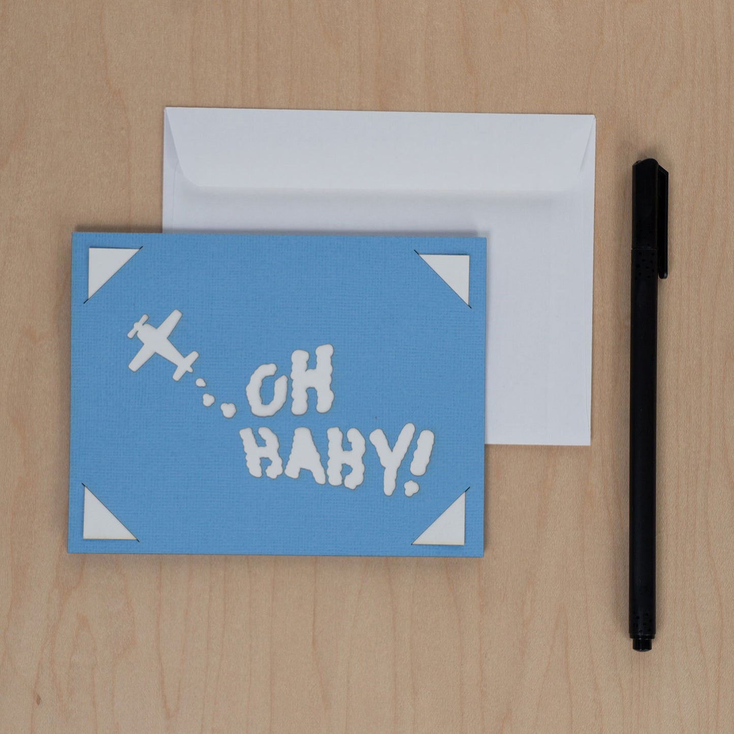 New Baby Skywriter Greeting Card