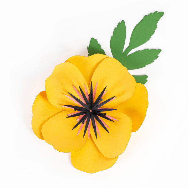 Paper Poppy Flower Decoration Paper Flower Craft Shop