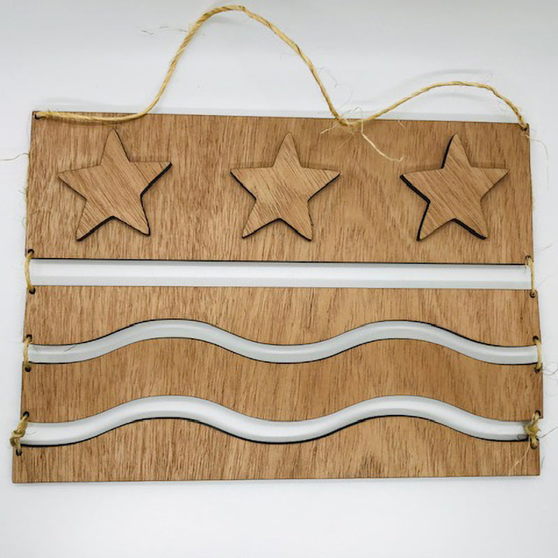 Patriotic Stars and Stripes Door Decoration