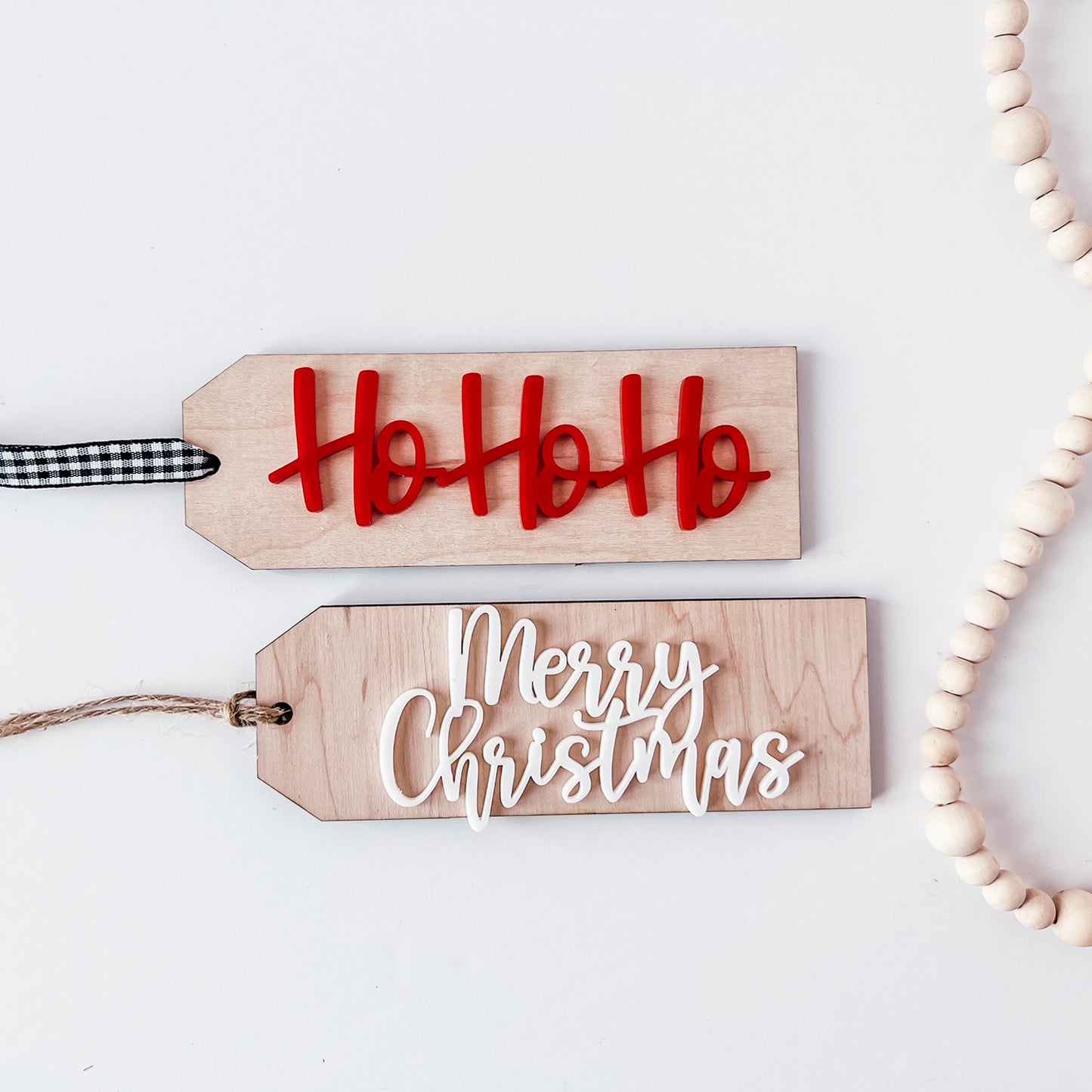 Personalizable Skinny Christmas Tags (Set of 2)