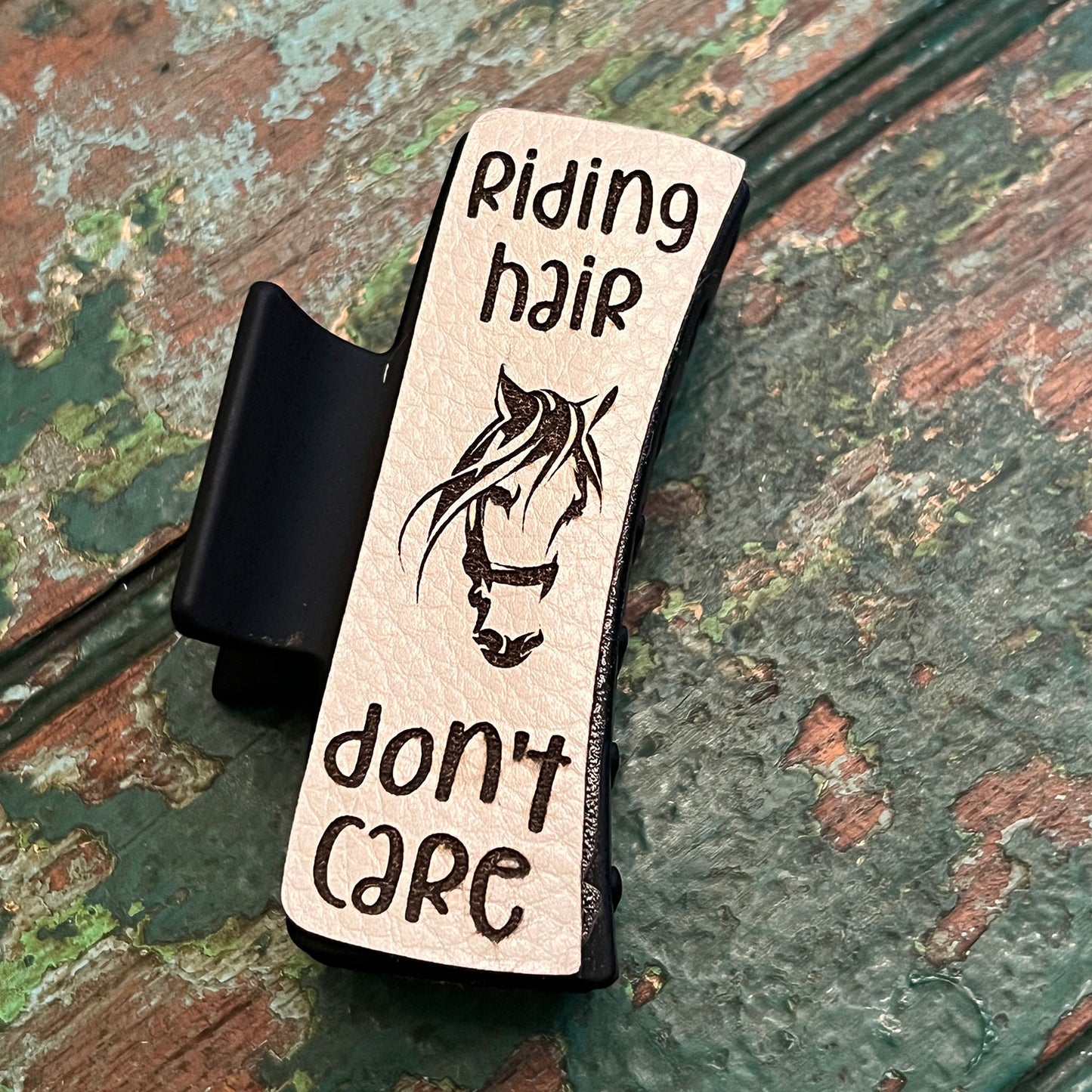 Riding Hair Don't Care Hair Clip - Horse-Themed Hair Clip
