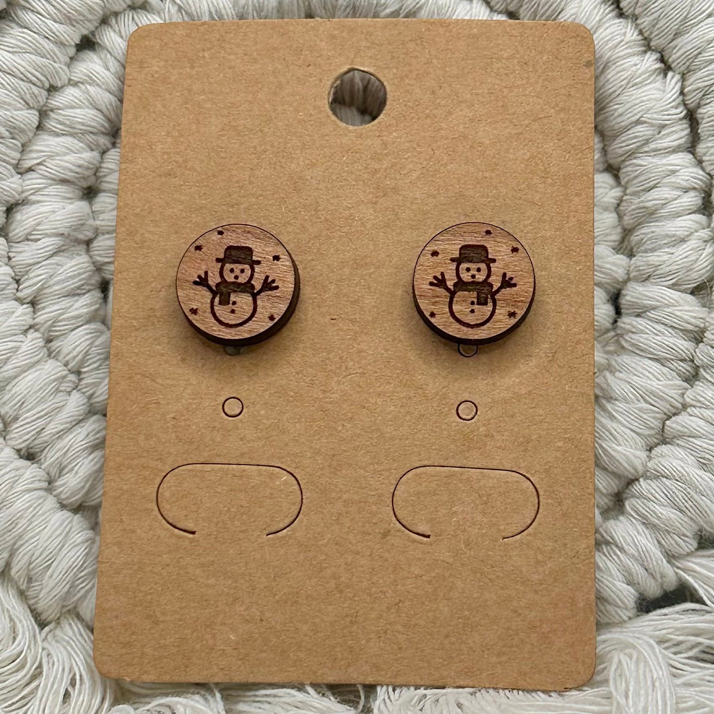Snowman Magic Stud Earrings