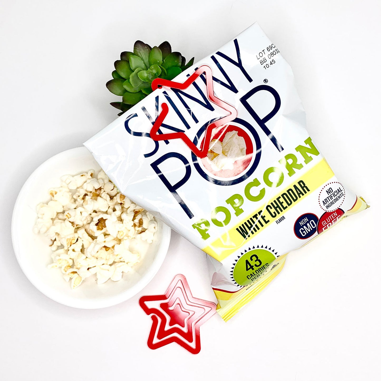 Star-Shaped Bookmark with Card Backer - Paperclip - Snack Bag Closure