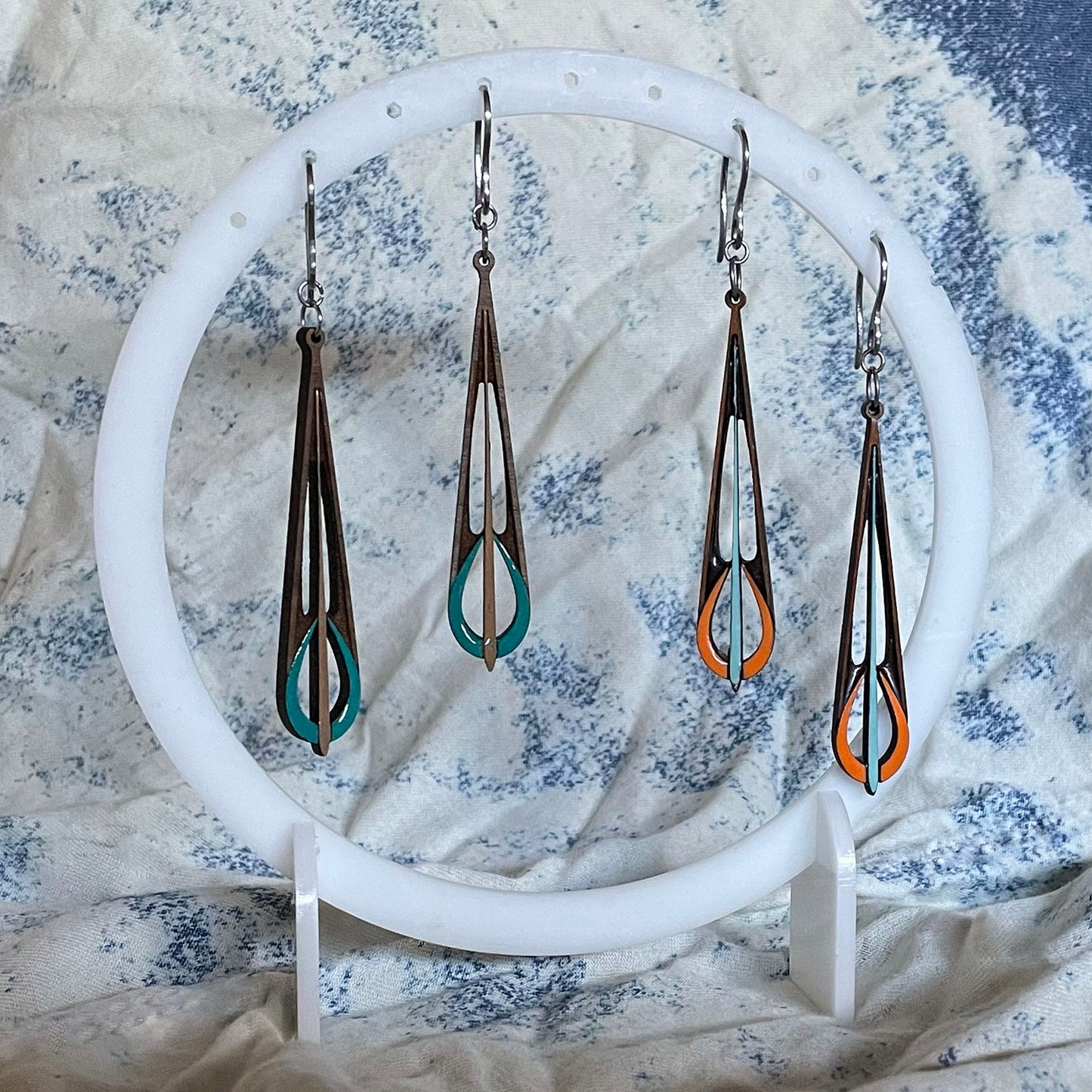 Stylized Drop Earrings