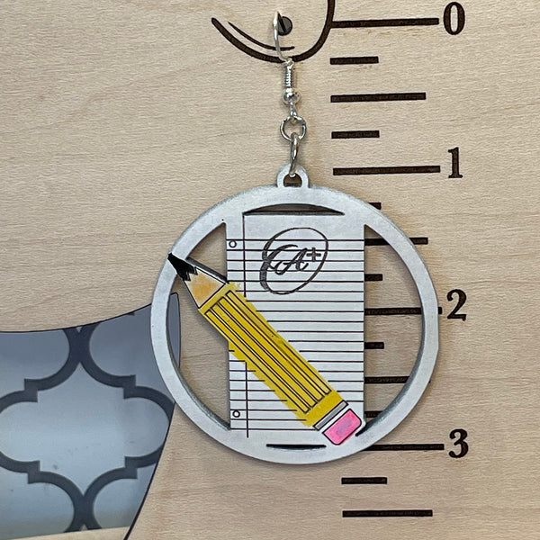Crayon Design Dangle Earrings Retro Y2k Style Acrylic - Ireland Crayon Design Dangle Earrings Retro Y2k Style Acrylic - Ireland