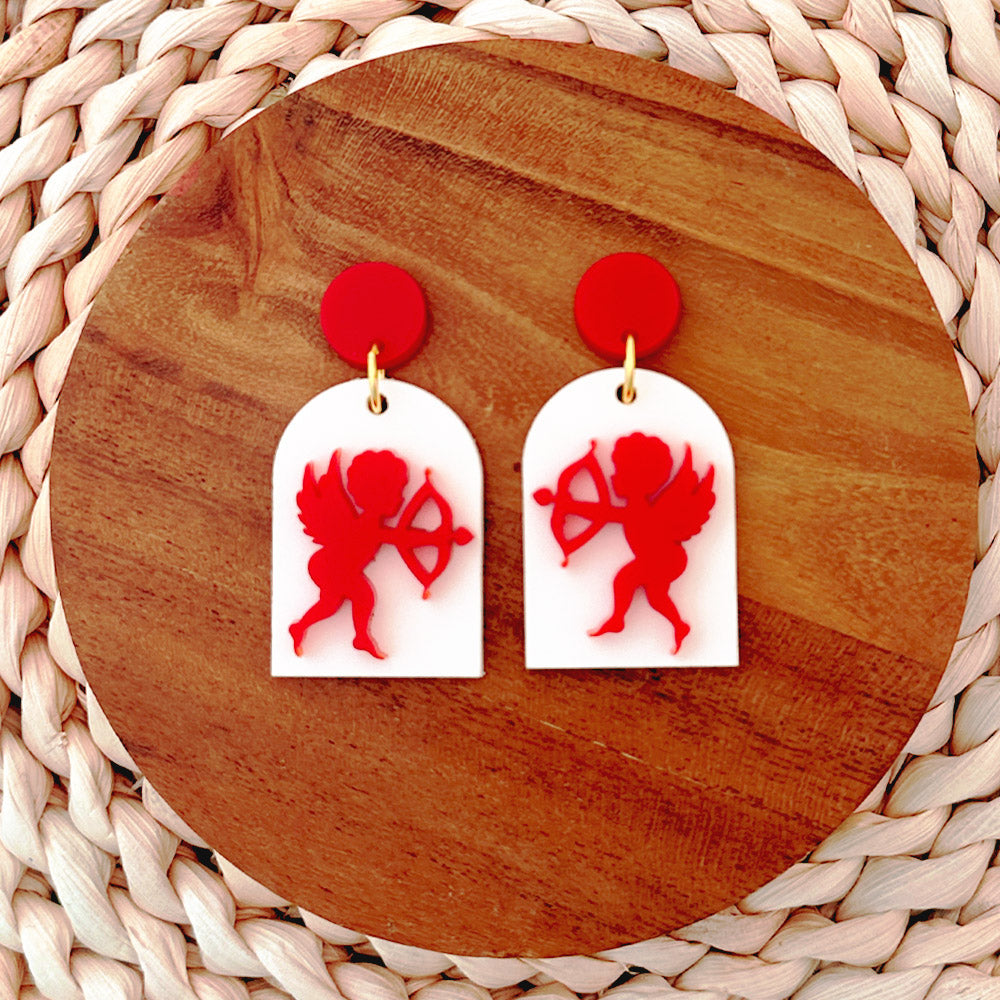 Valentine's Day Cupid Arch Earrings