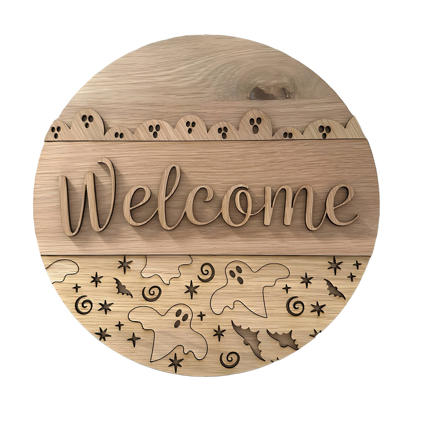 XL Ghost Halloween Welcome Sign - Halloween Sign