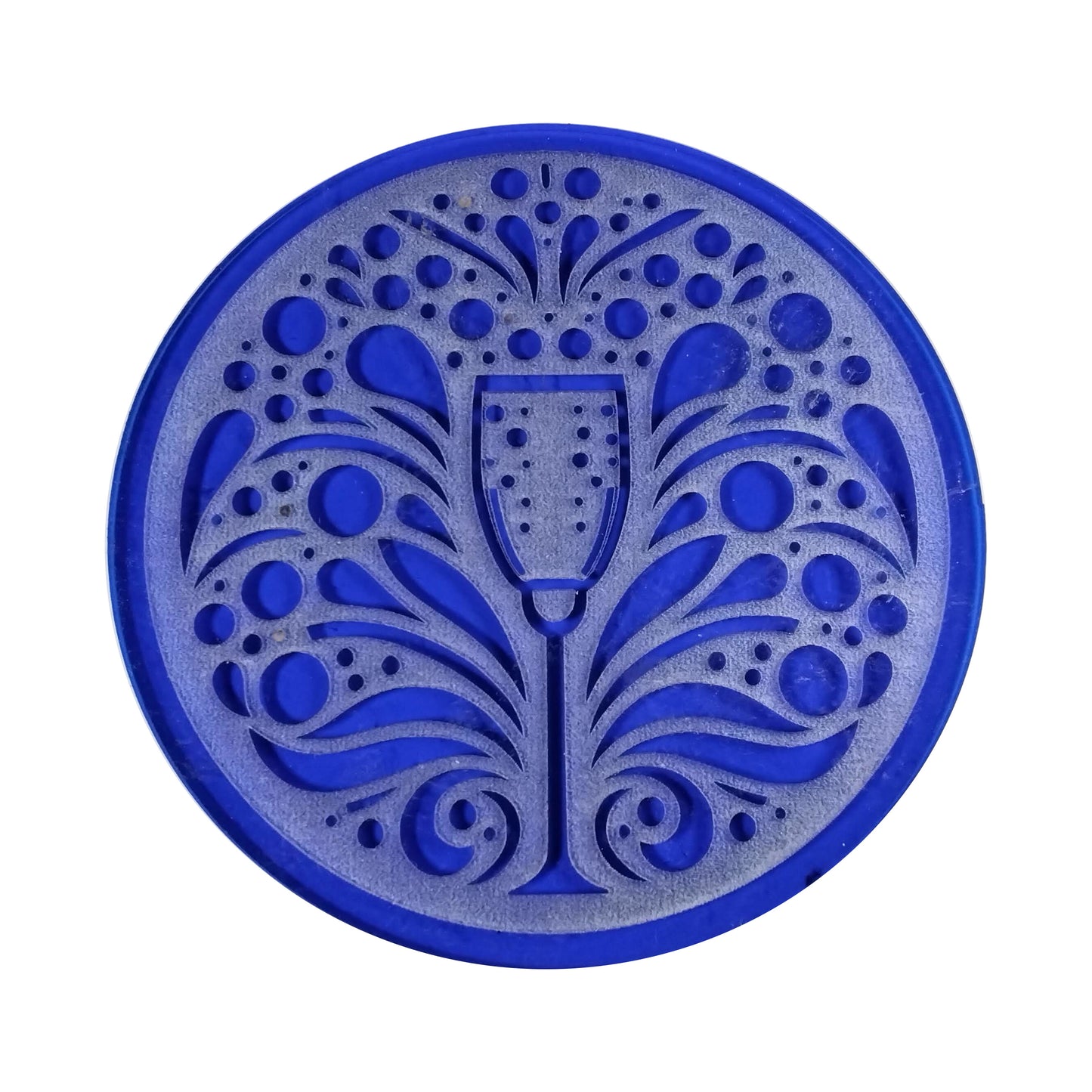 A Bubbly Champagne Celebration Round Coaster