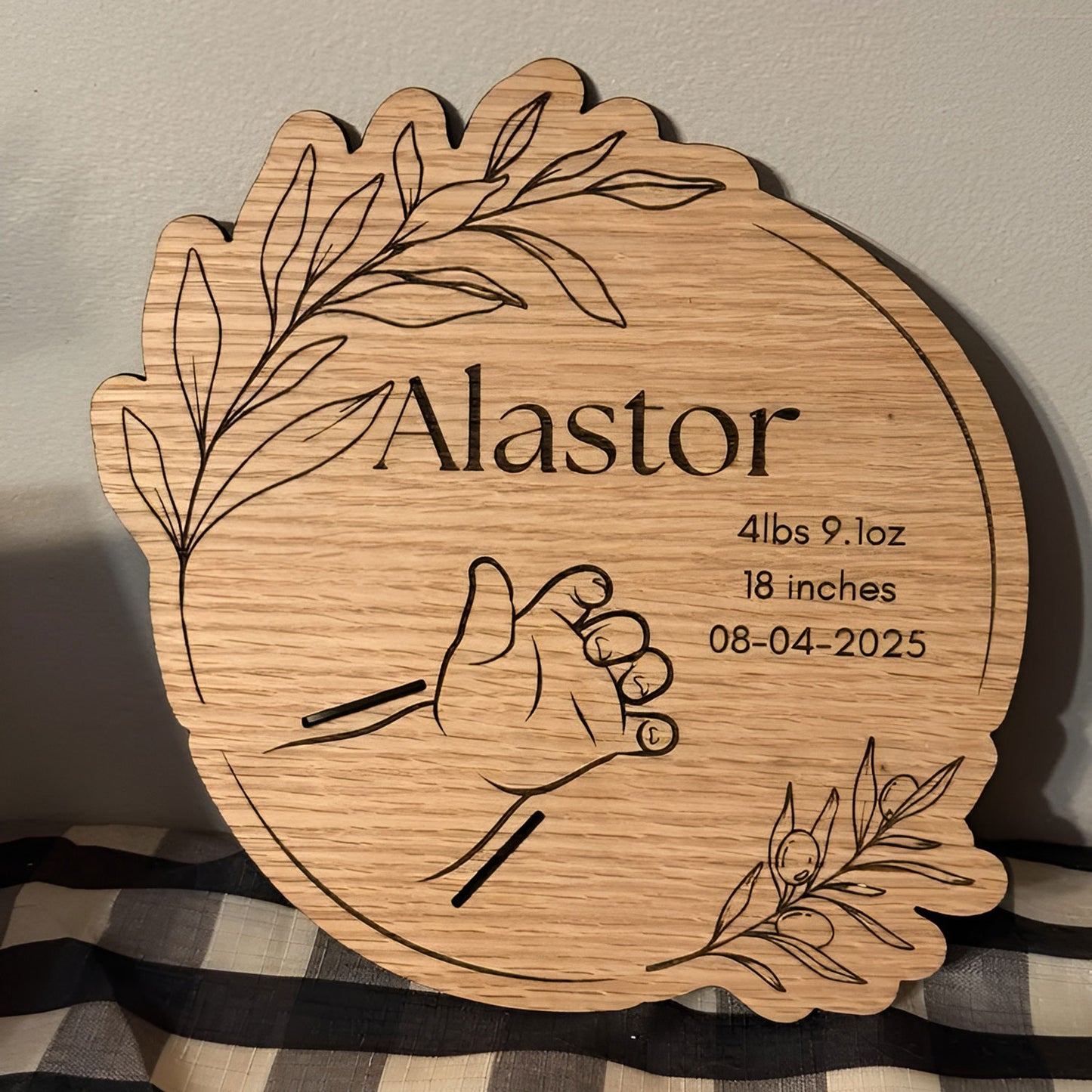 Baby Wristband Announcement Keepsake